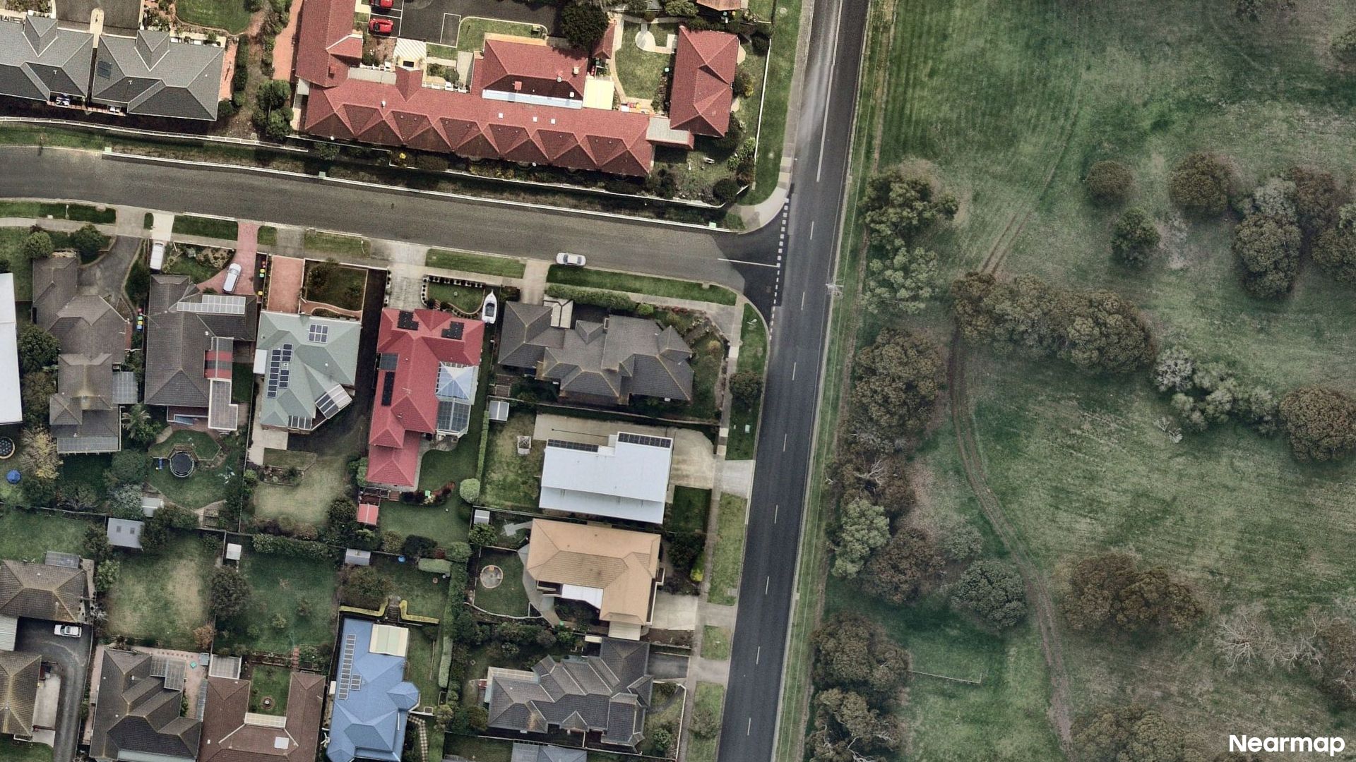 Vertical aerial view