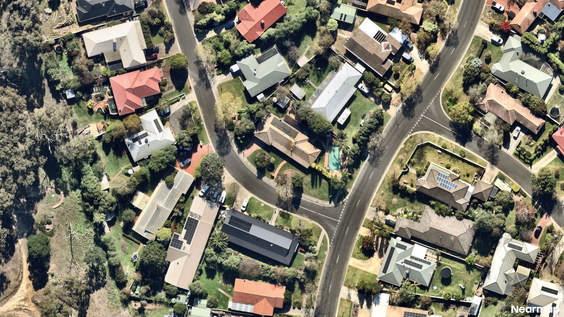 Vertical aerial view