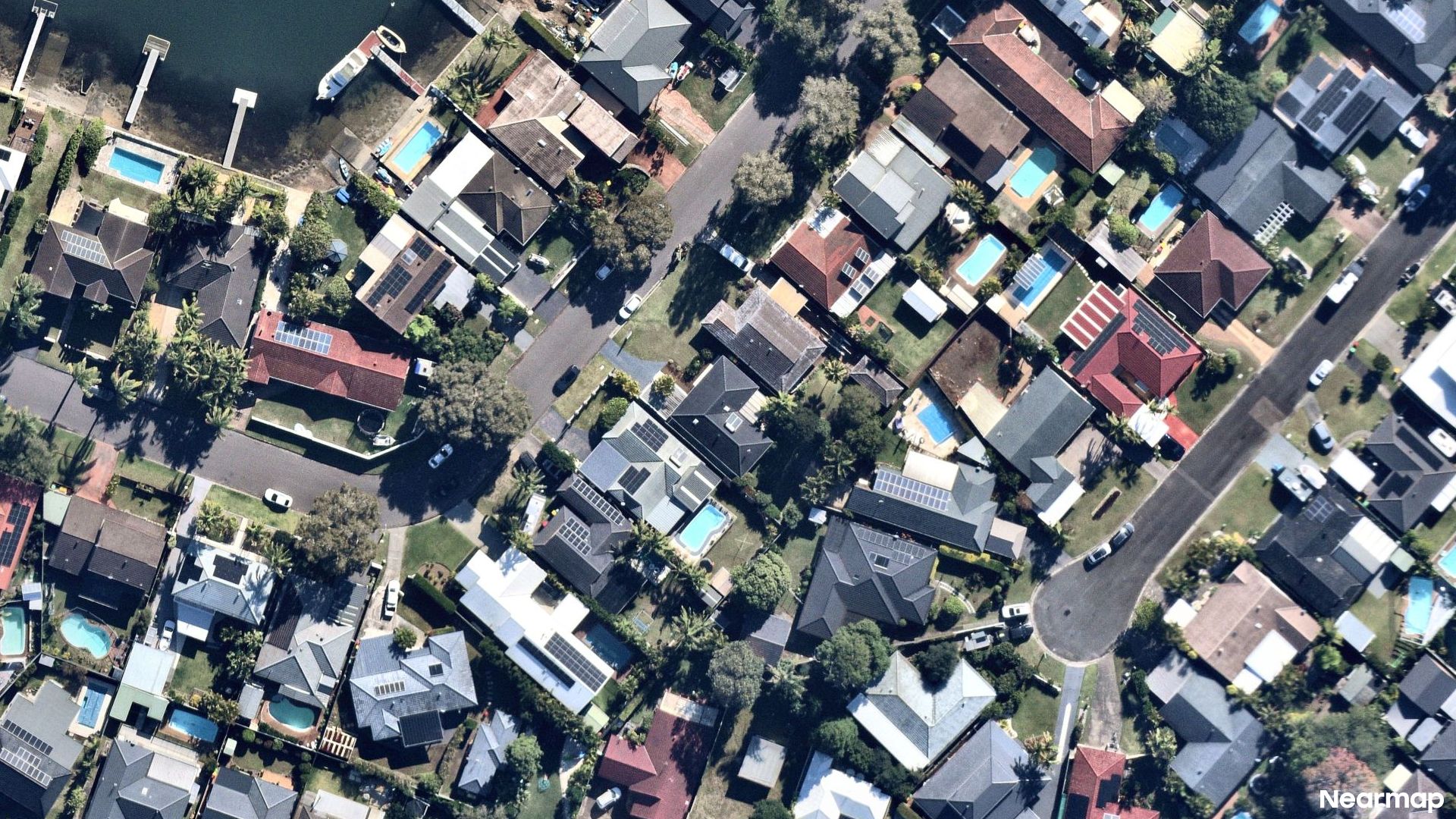 Vertical aerial view