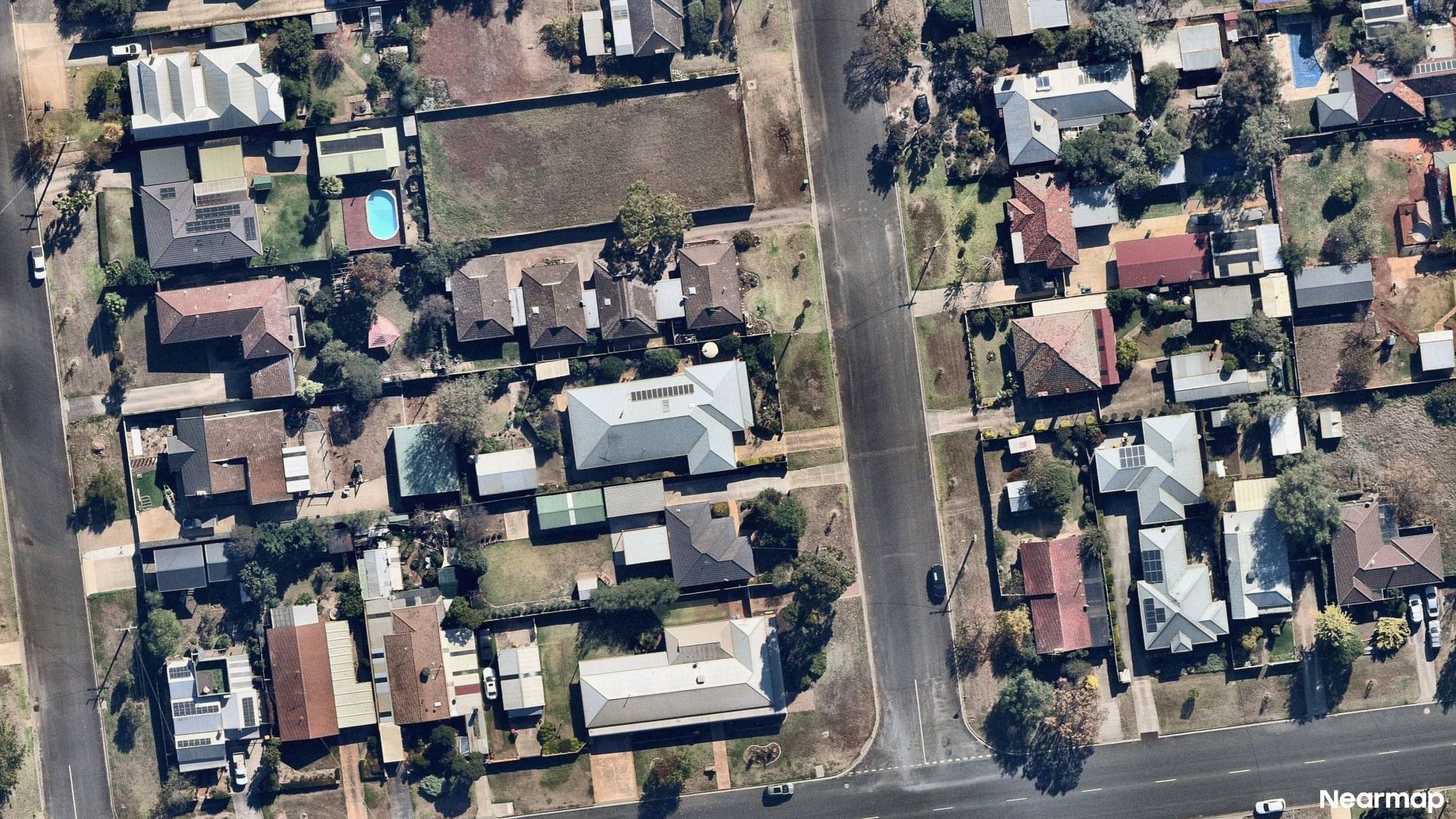 Vertical aerial view