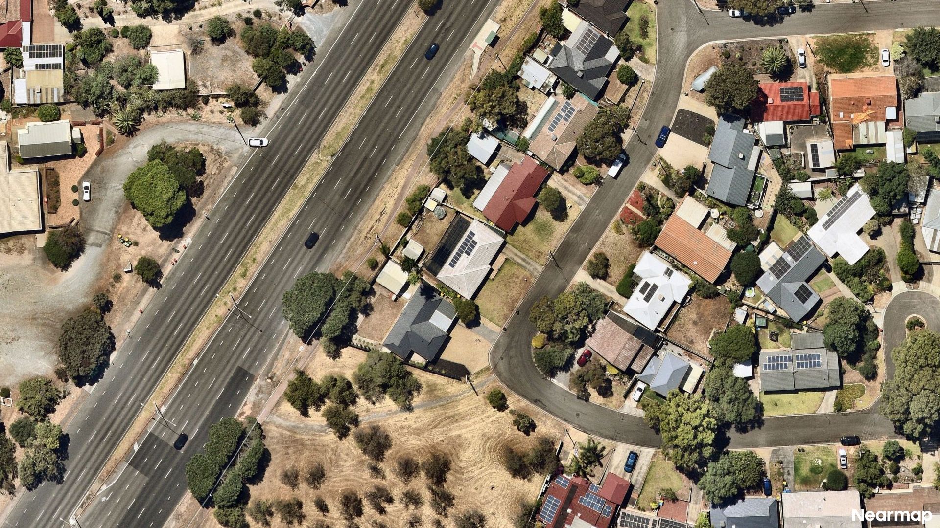 Vertical aerial view