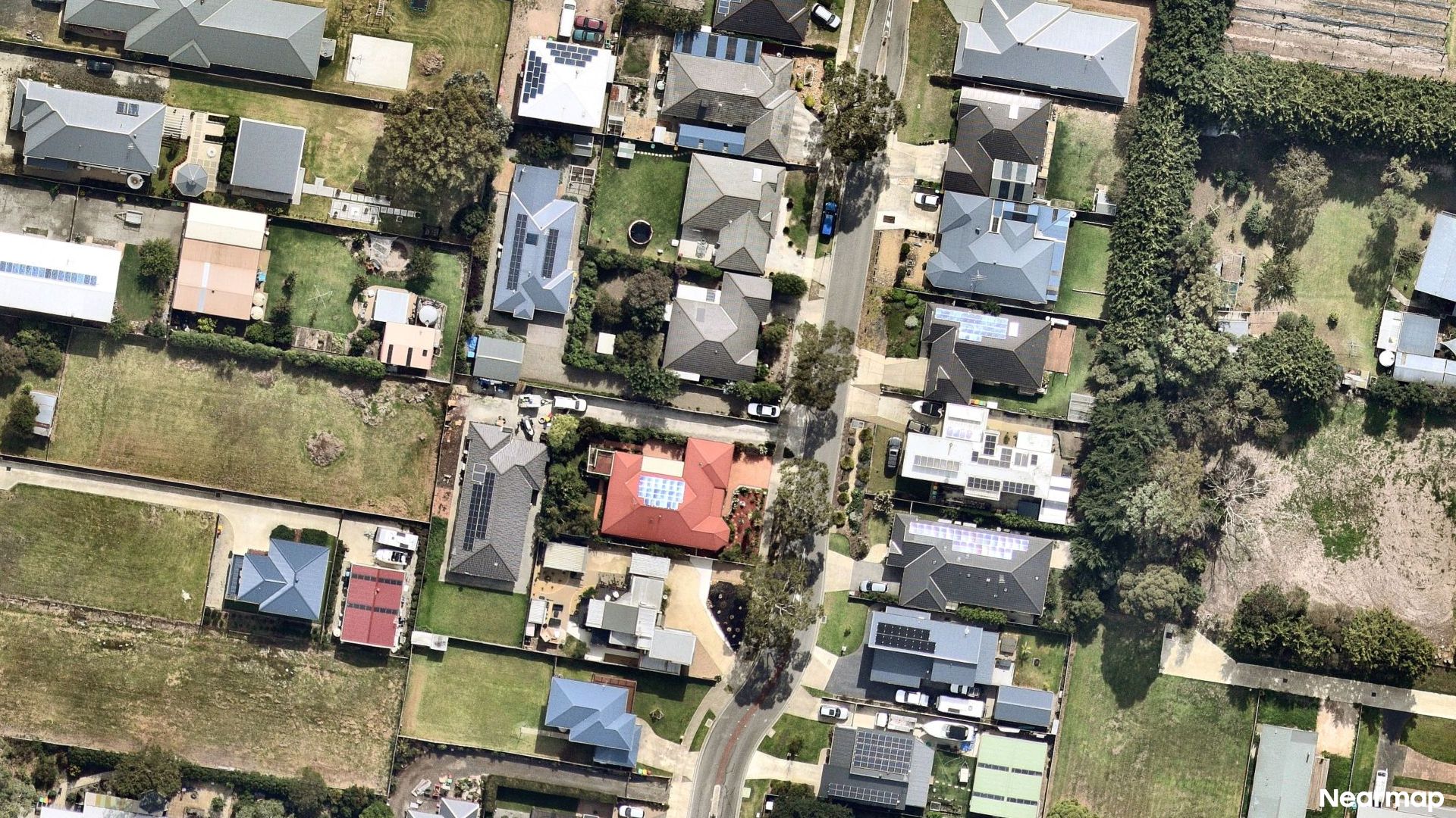 Vertical aerial view