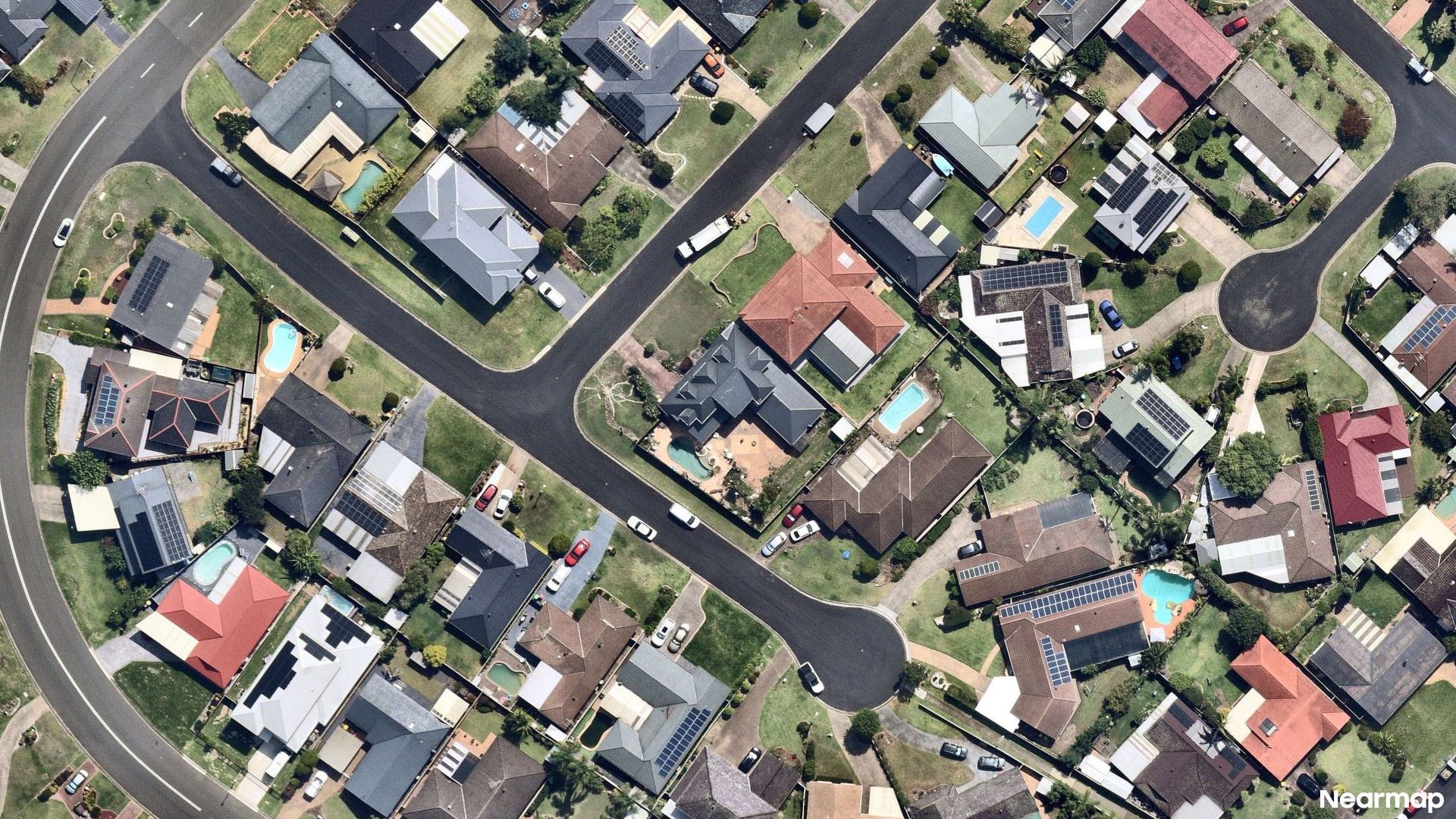 Vertical aerial view