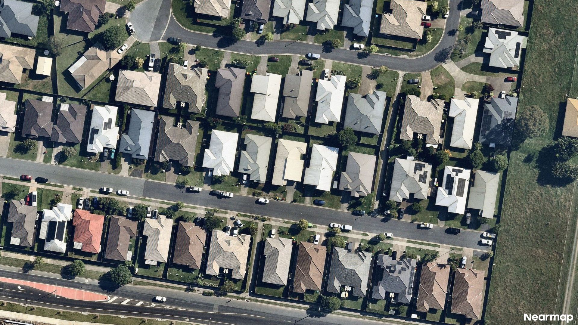 Vertical aerial view