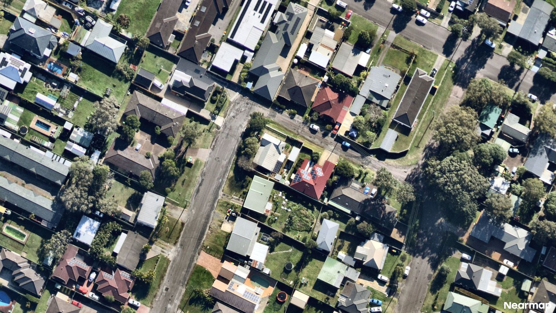 Vertical aerial view
