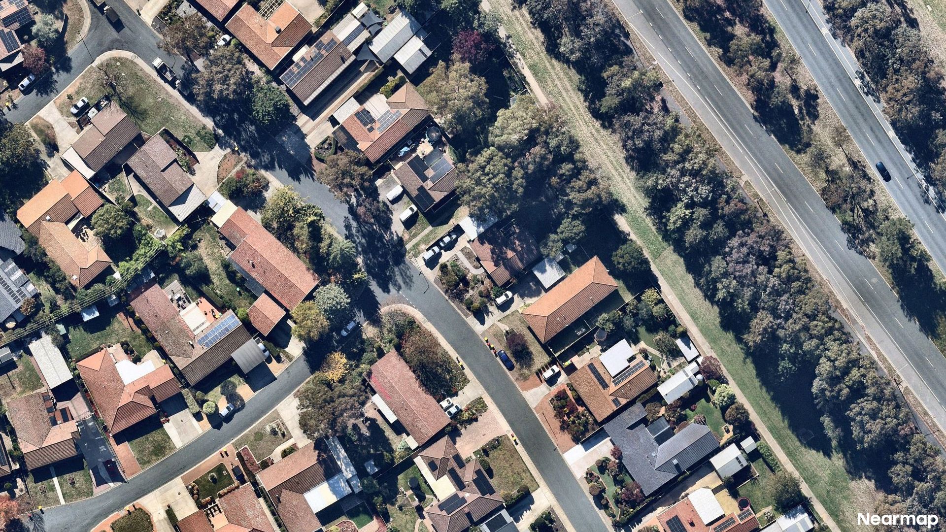 Vertical aerial view