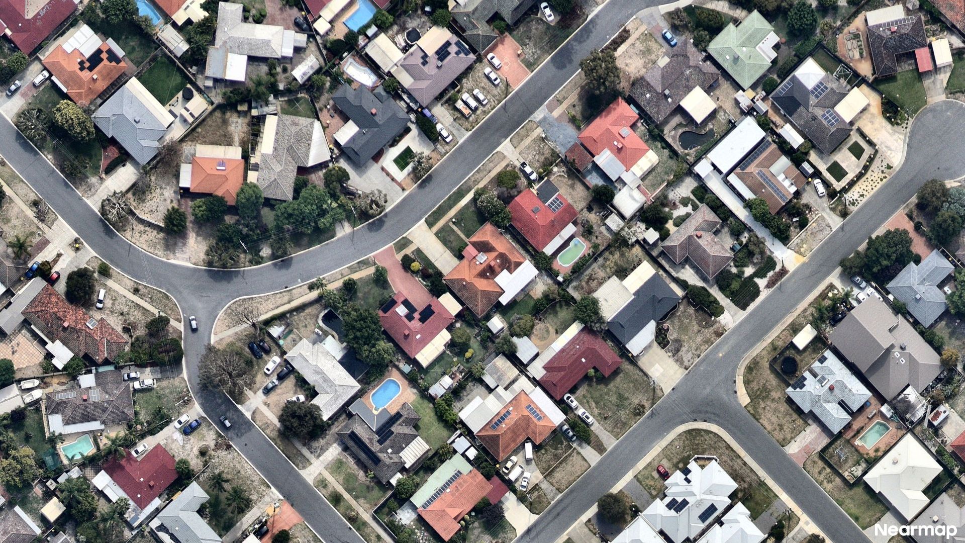 Vertical aerial view