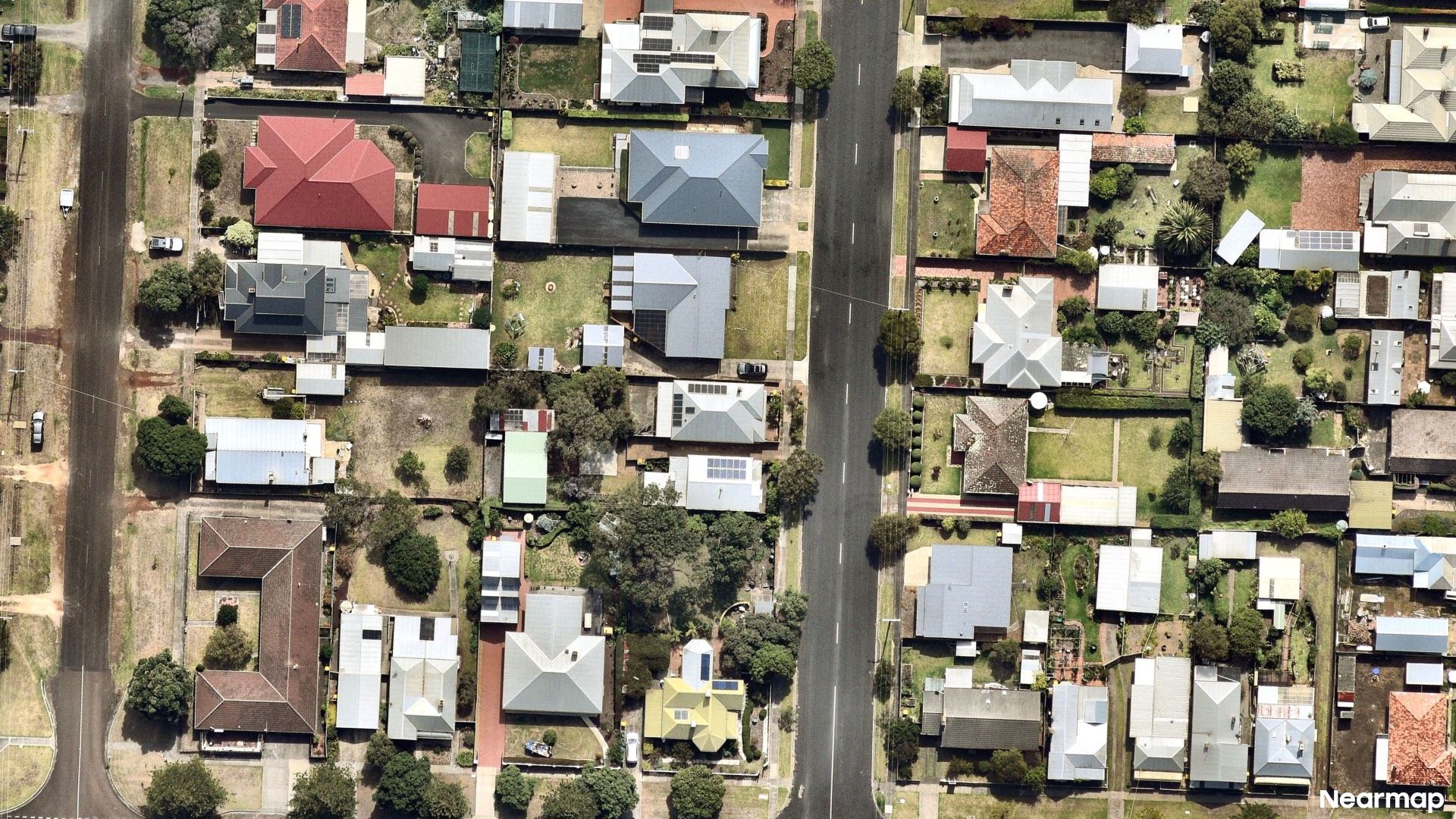 Vertical aerial view