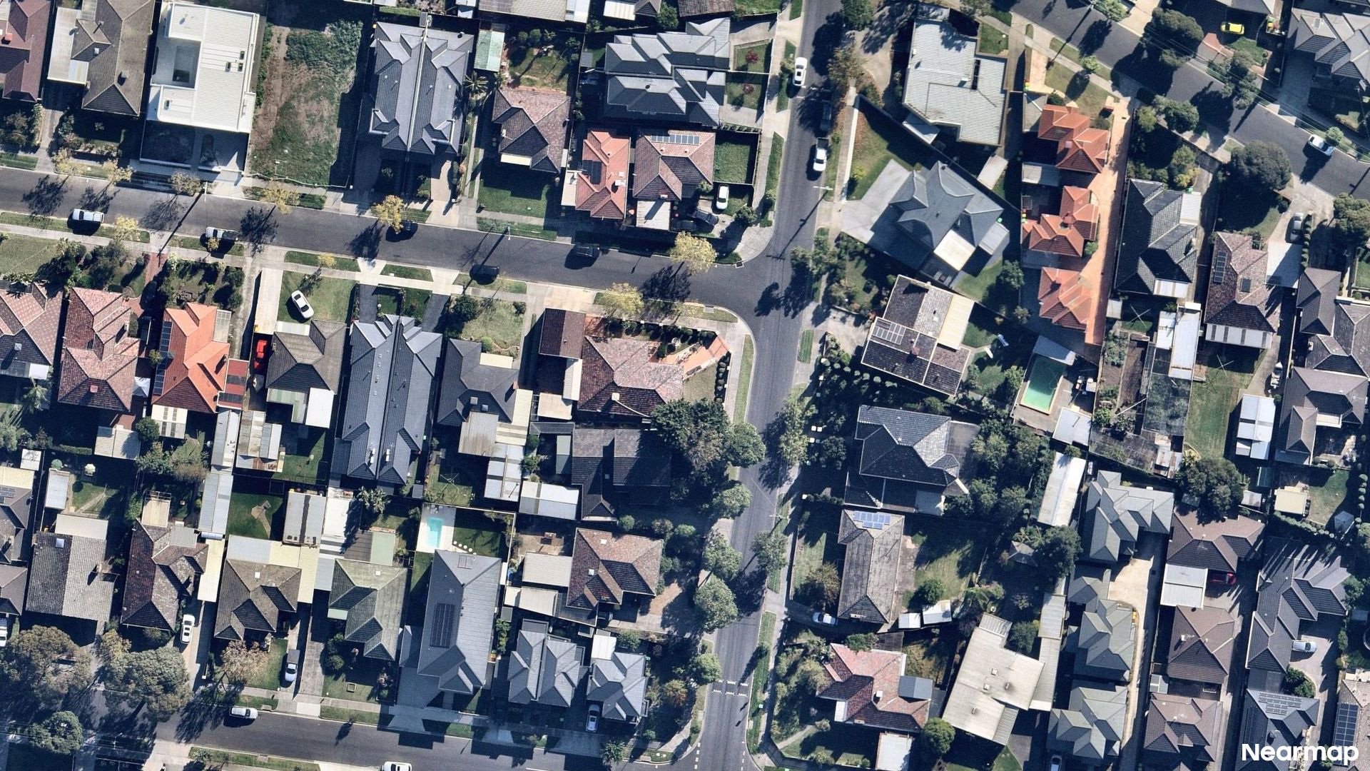 Vertical aerial view