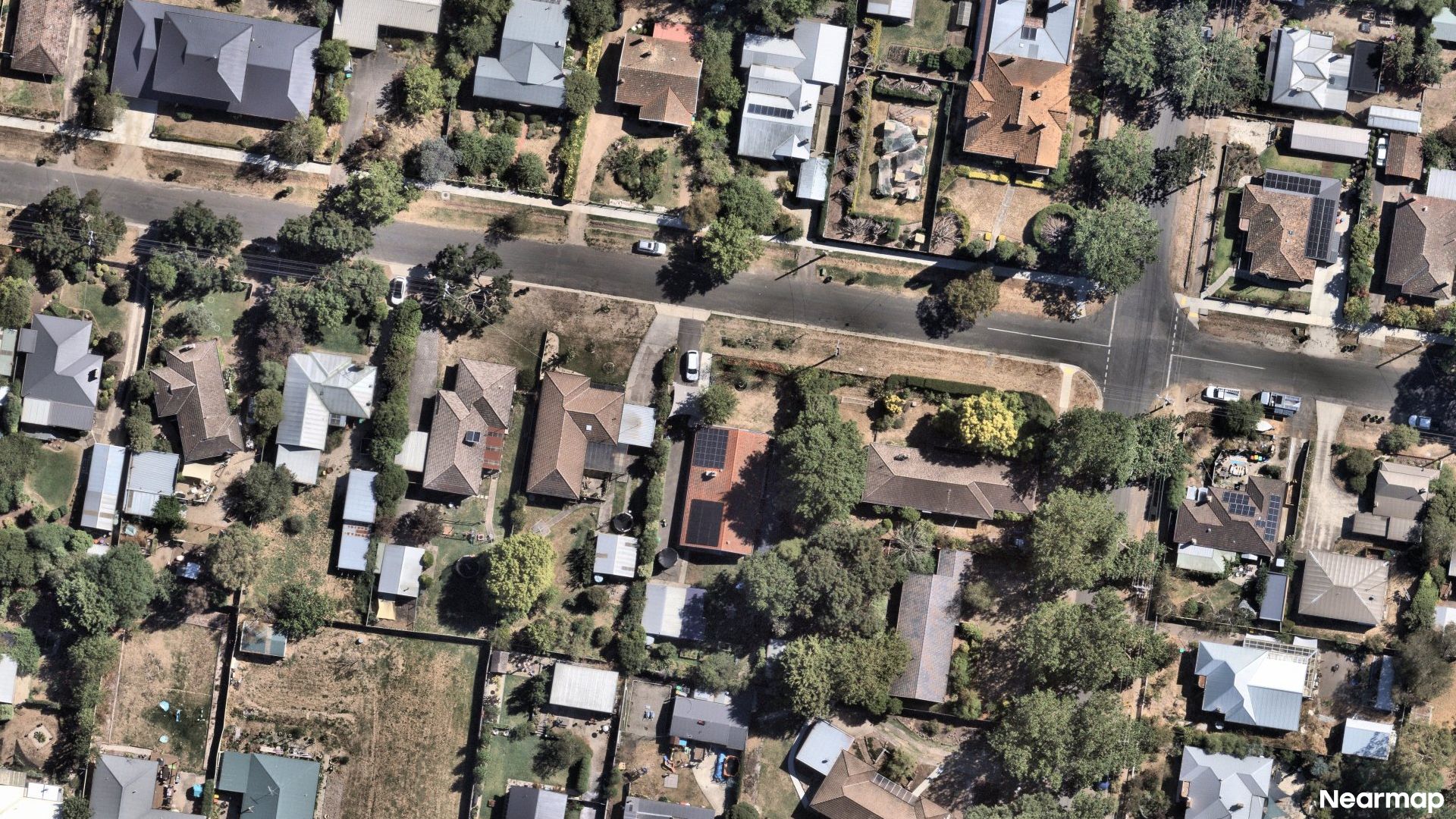 Vertical aerial view