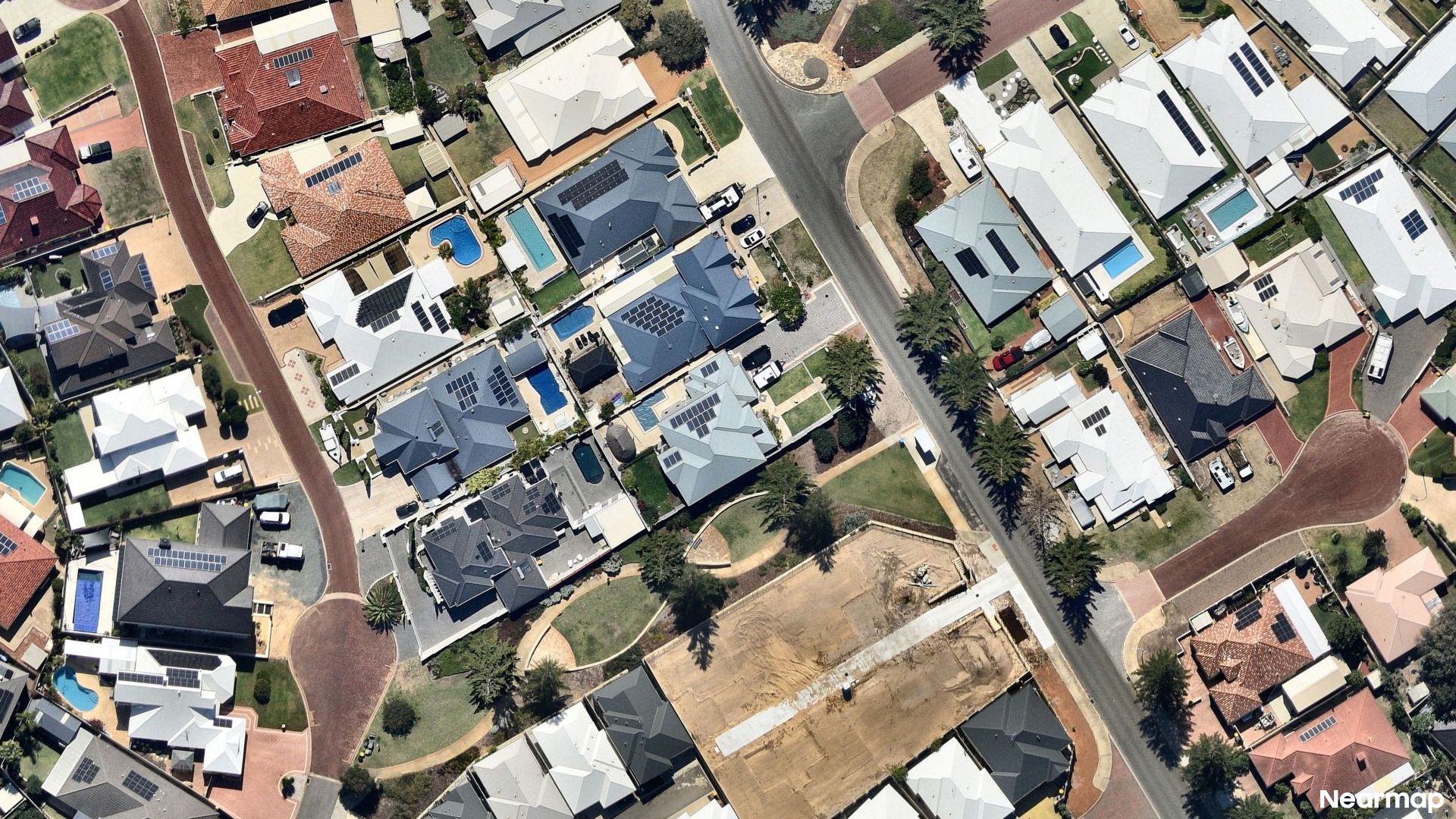 Vertical aerial view