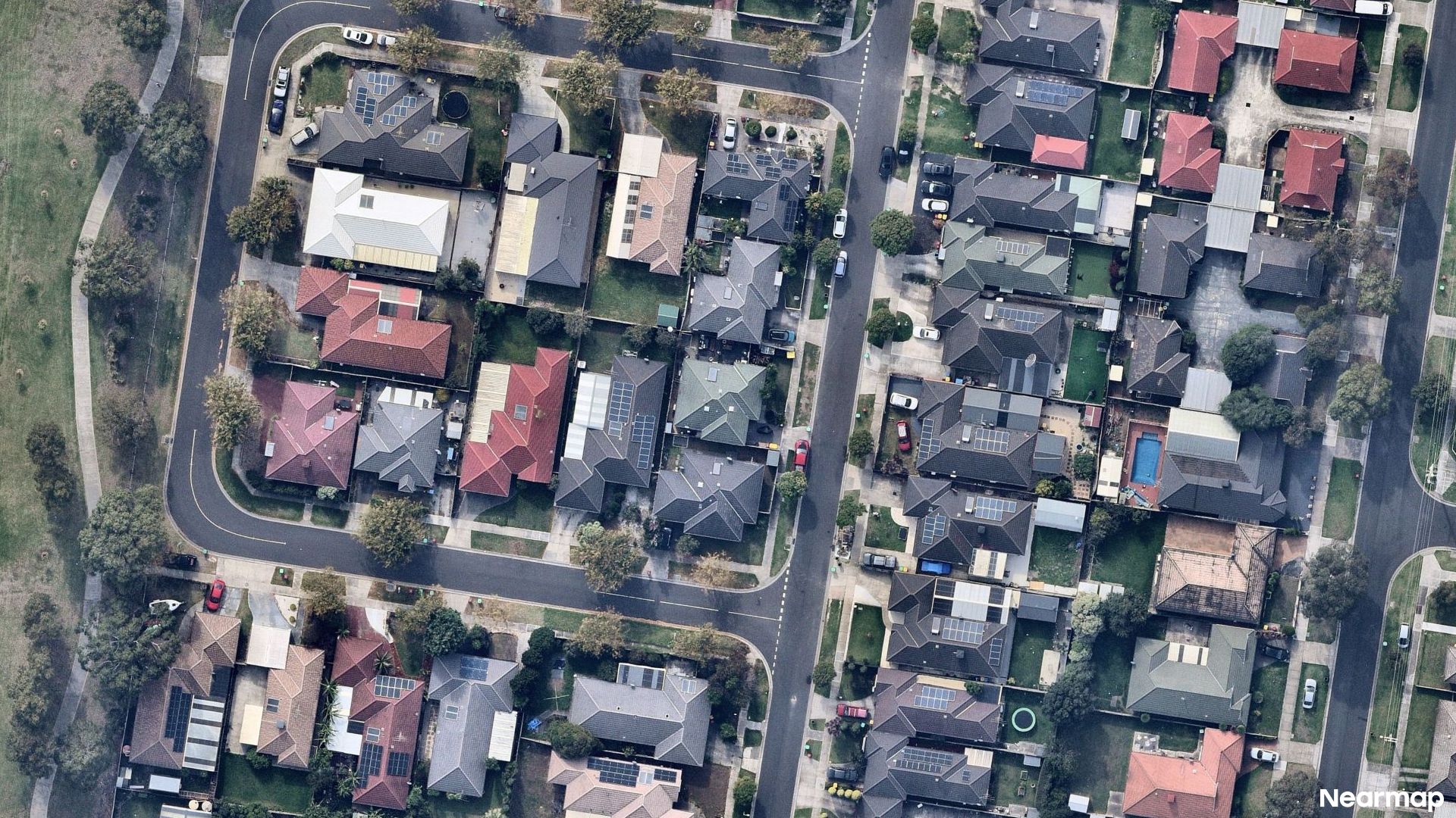 Vertical aerial view