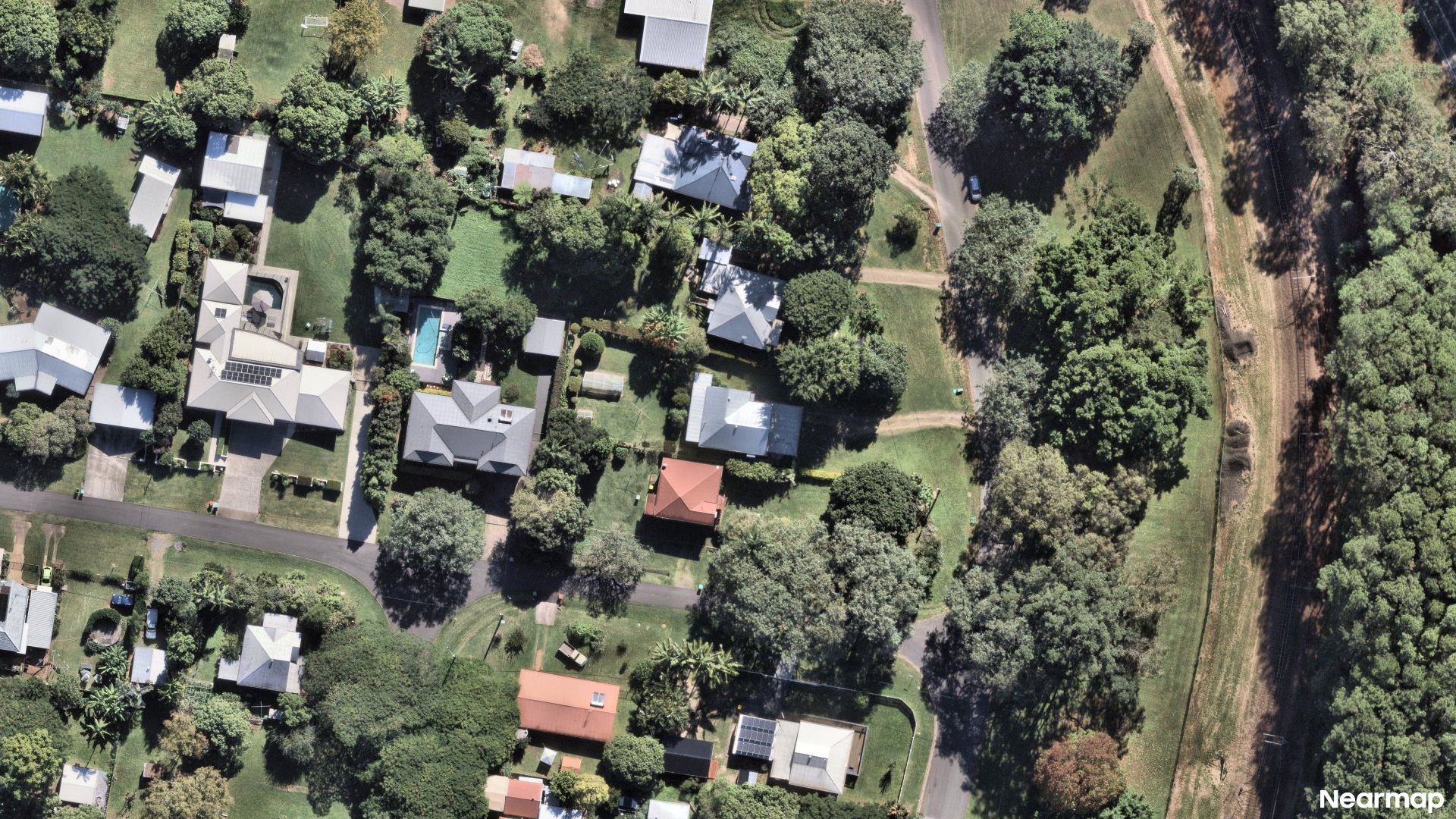 Vertical aerial view
