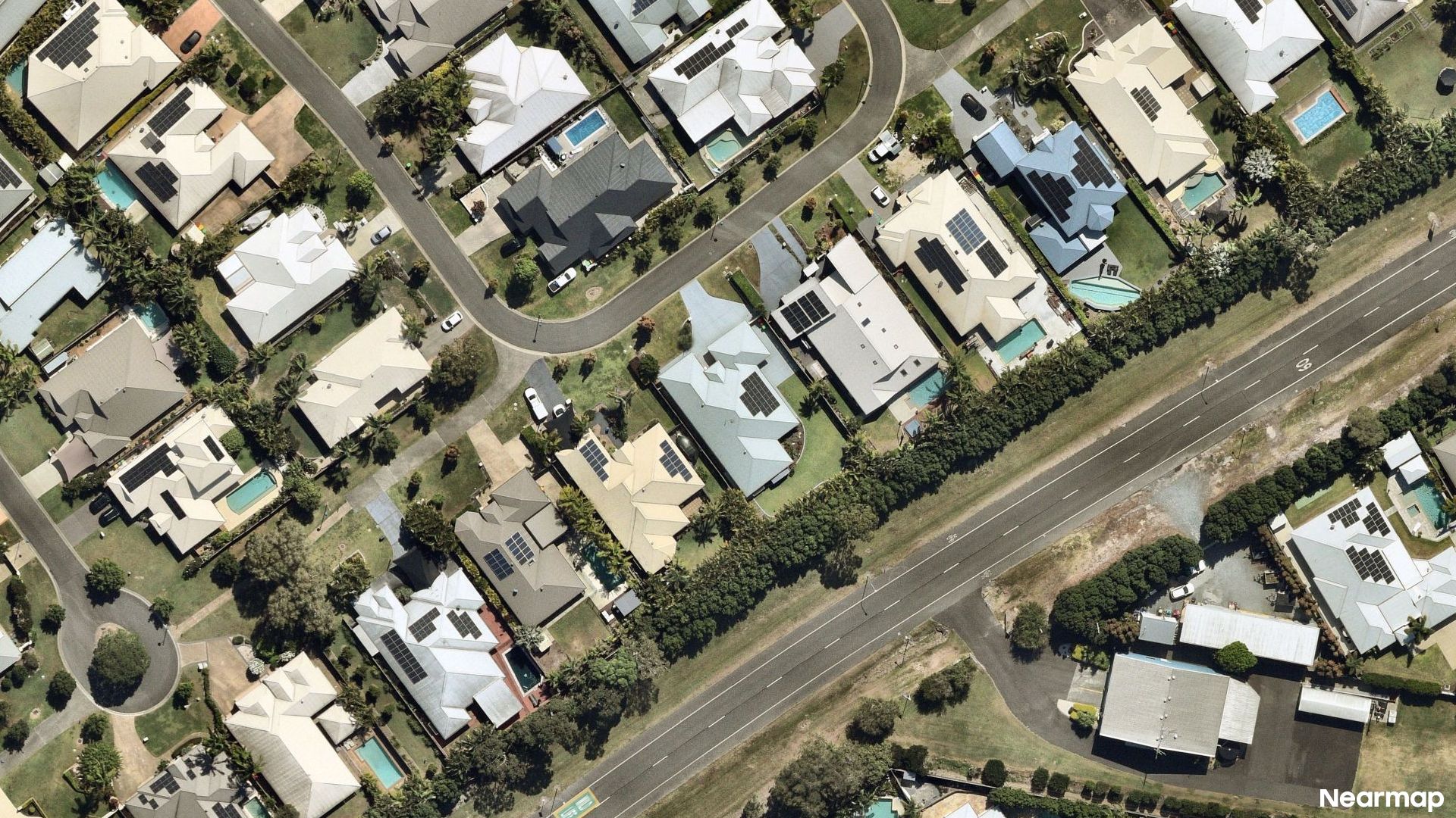 Vertical aerial view