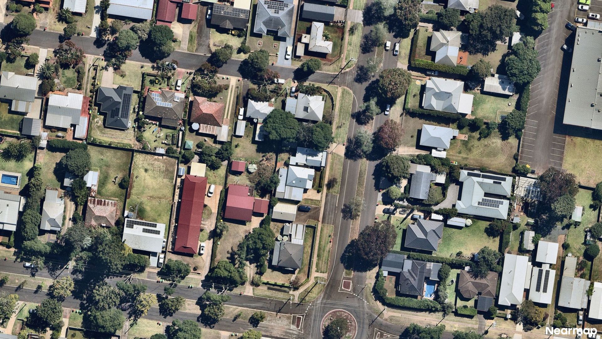 Vertical aerial view