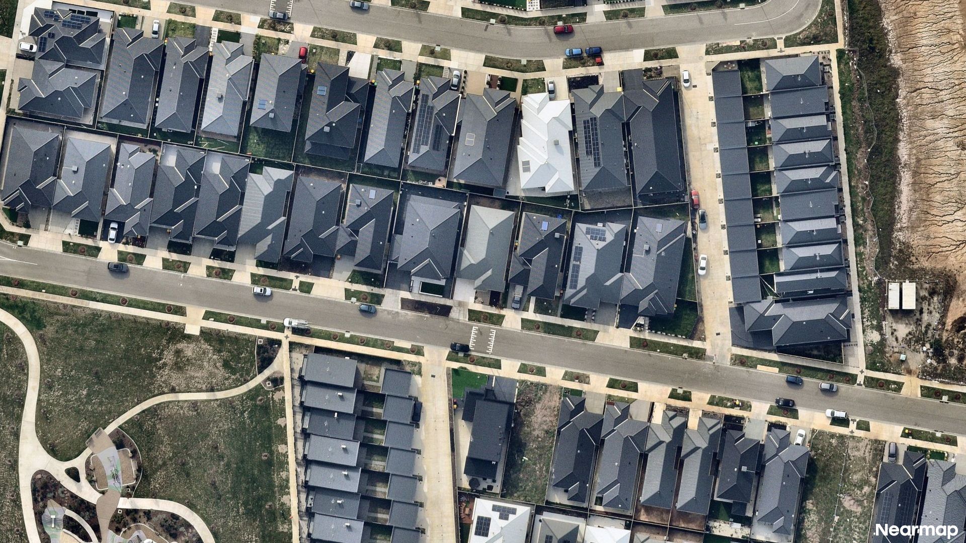 Vertical aerial view