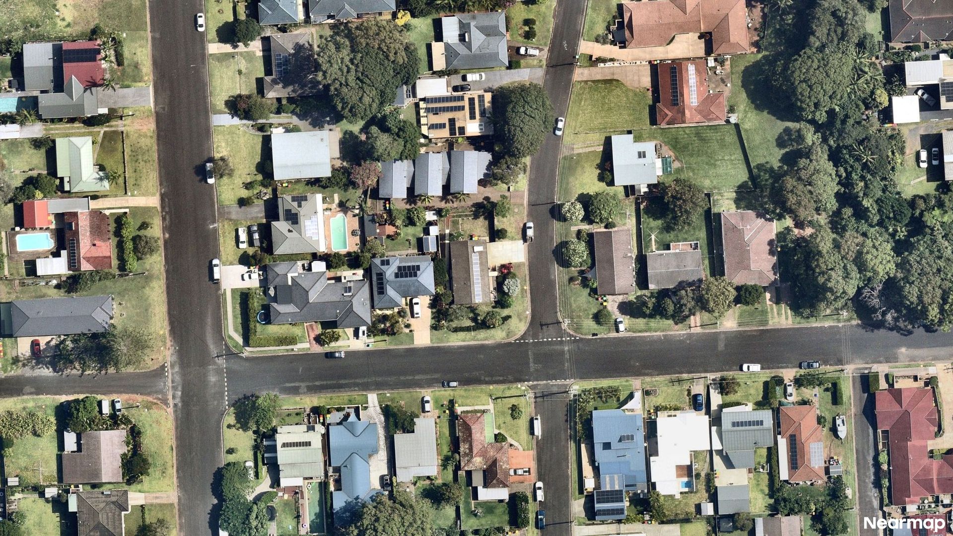 Vertical aerial view