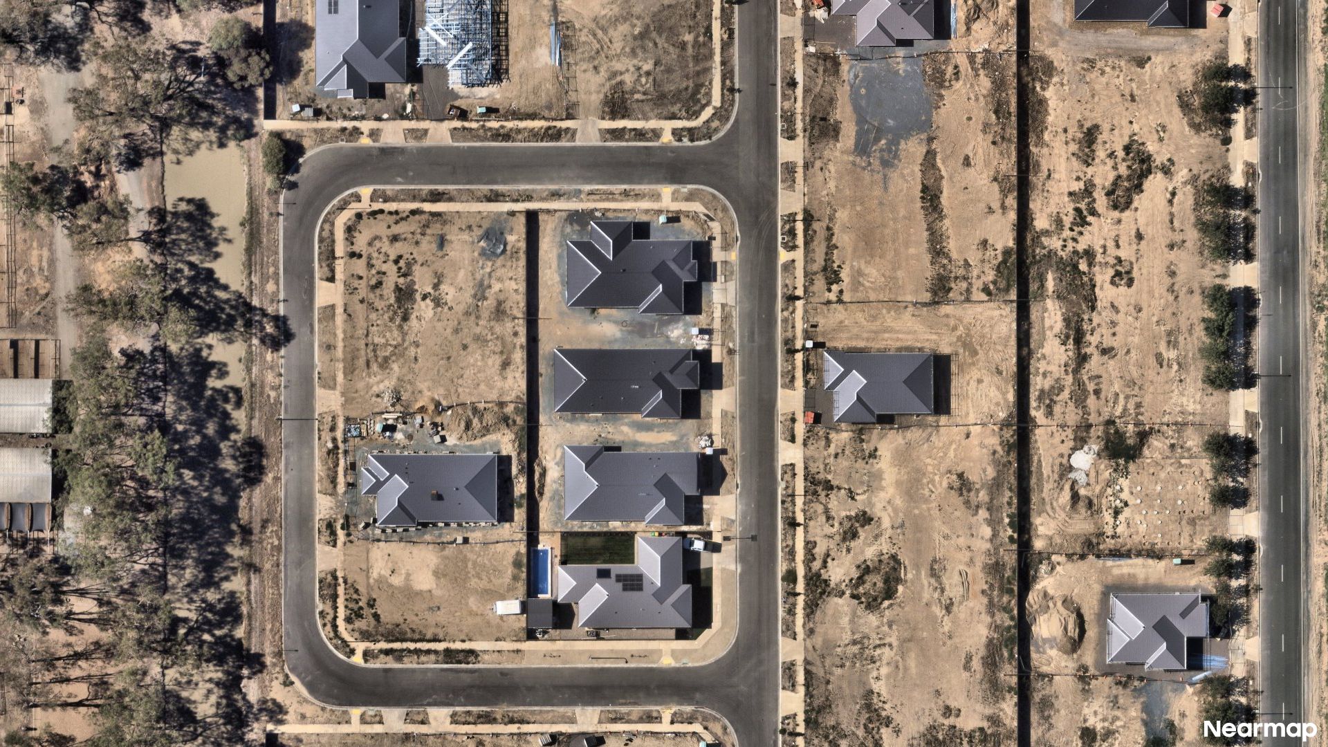 Vertical aerial view