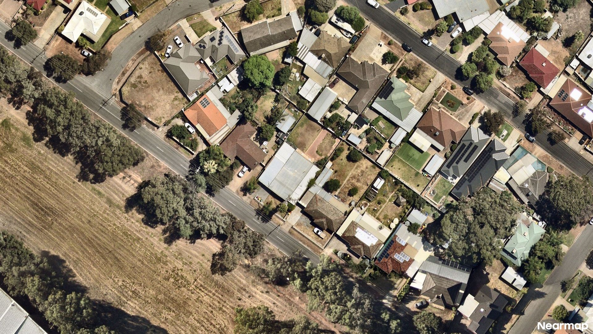 Vertical aerial view