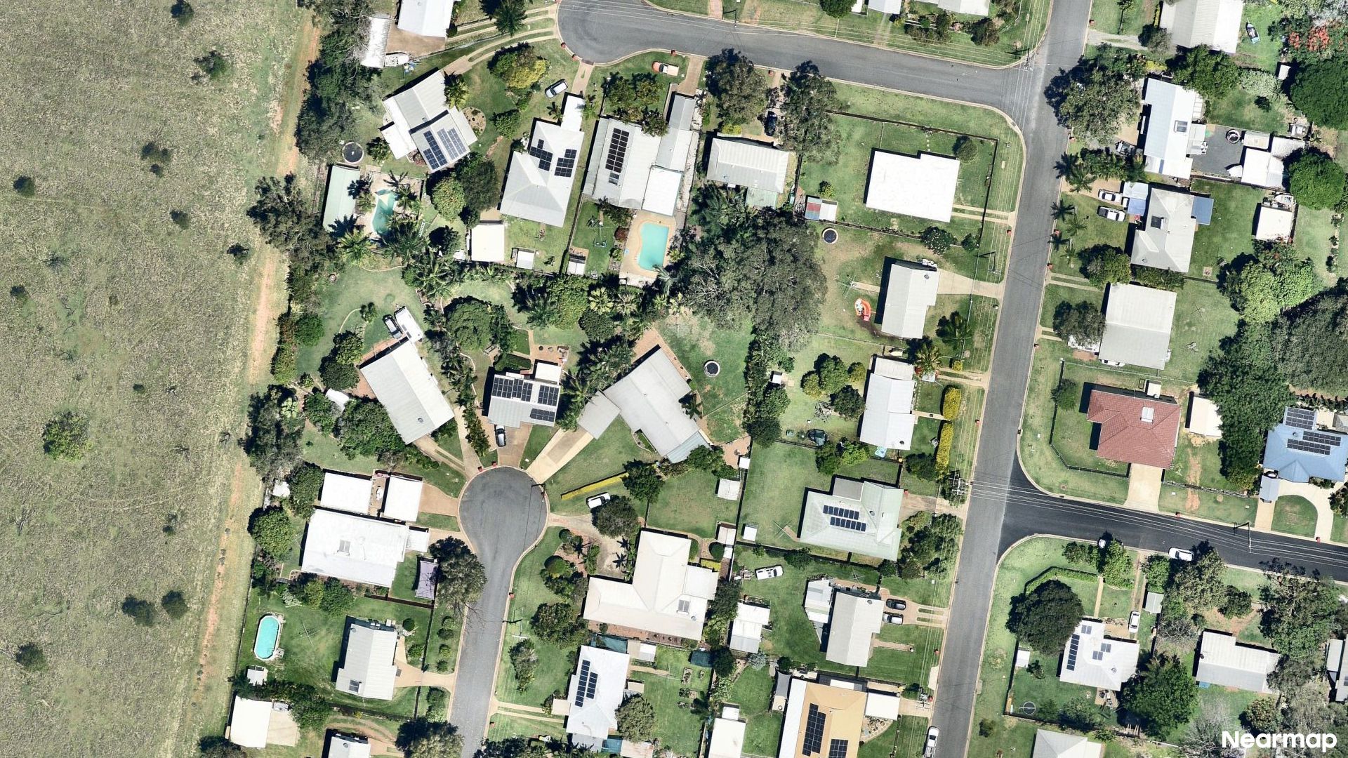 Vertical aerial view