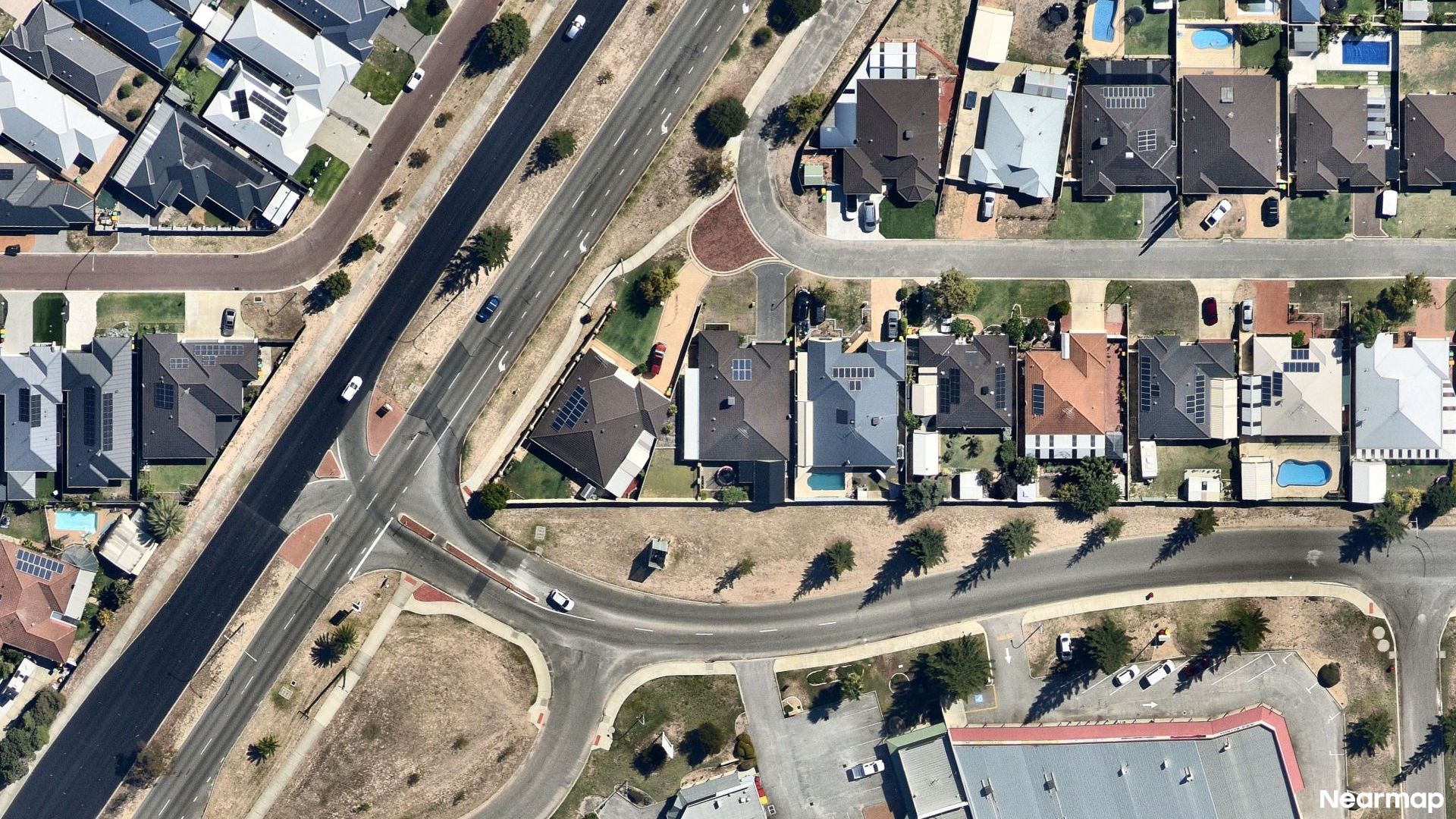 Vertical aerial view