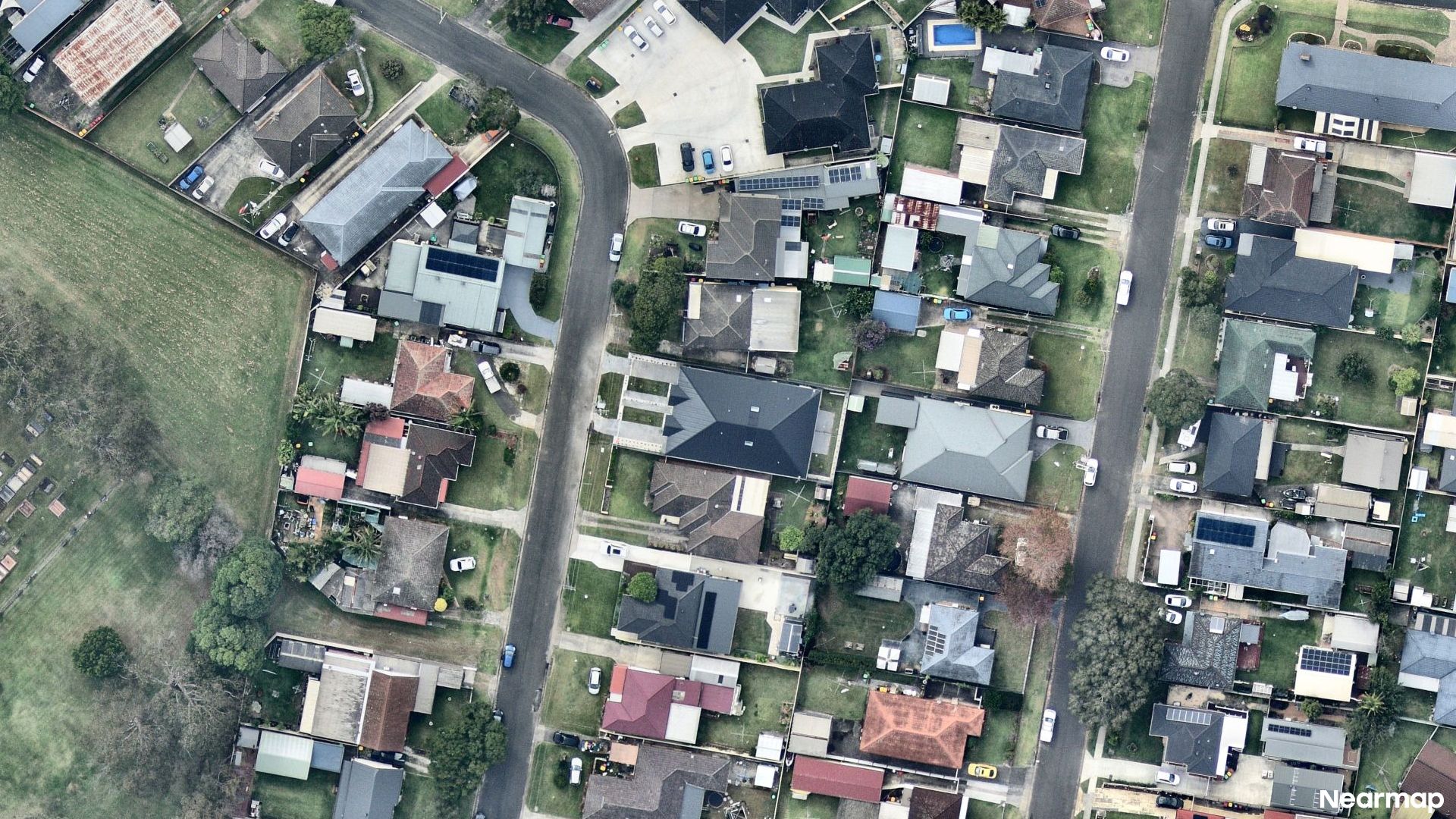 Vertical aerial view