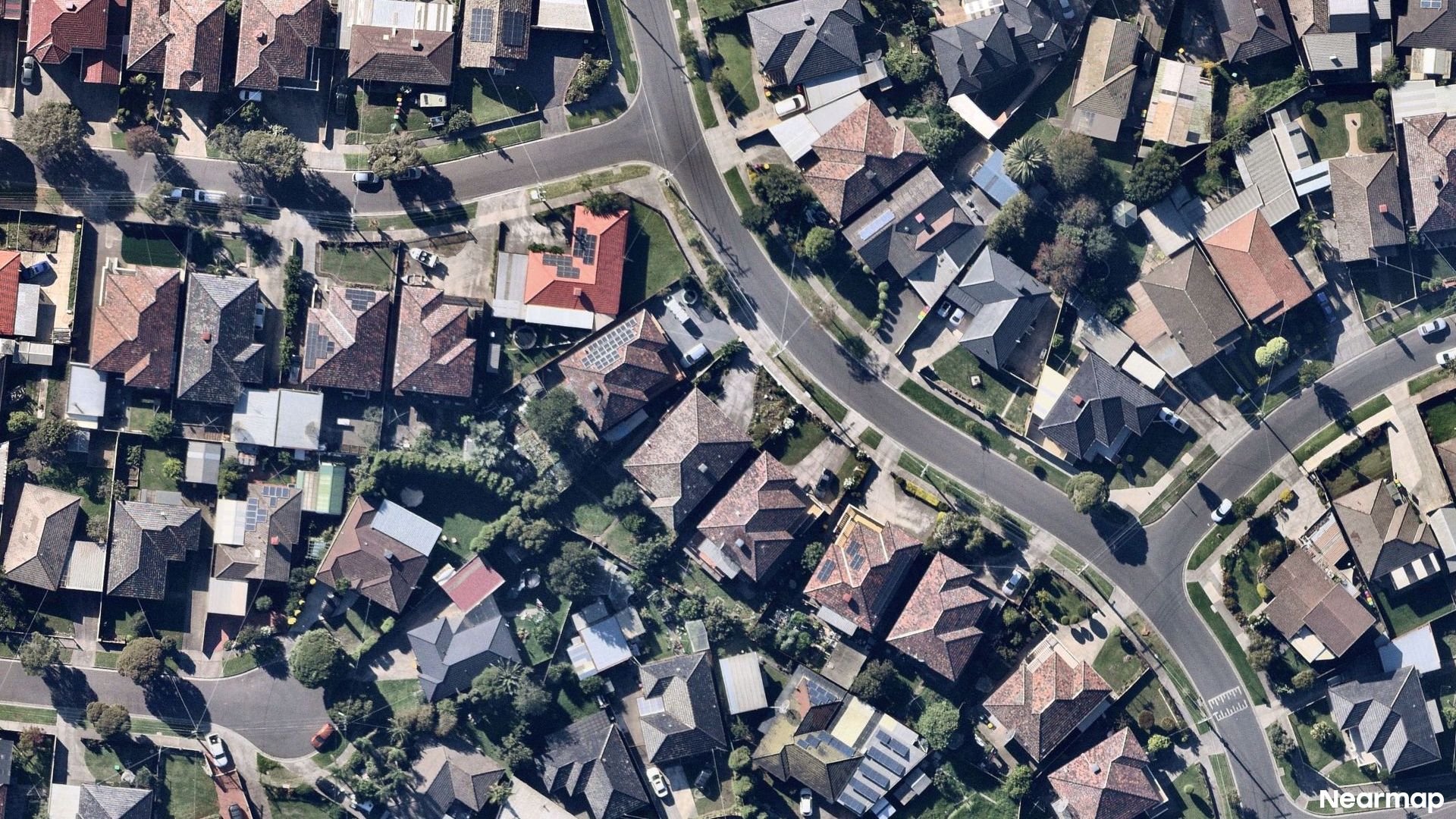 Vertical aerial view