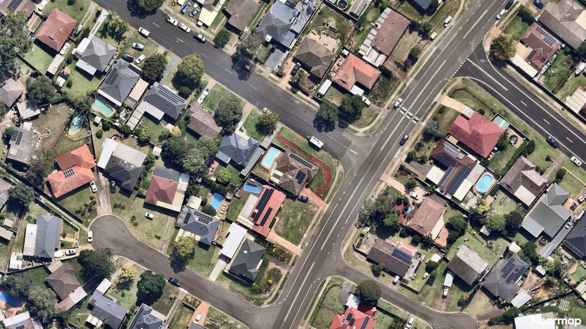 Vertical aerial view