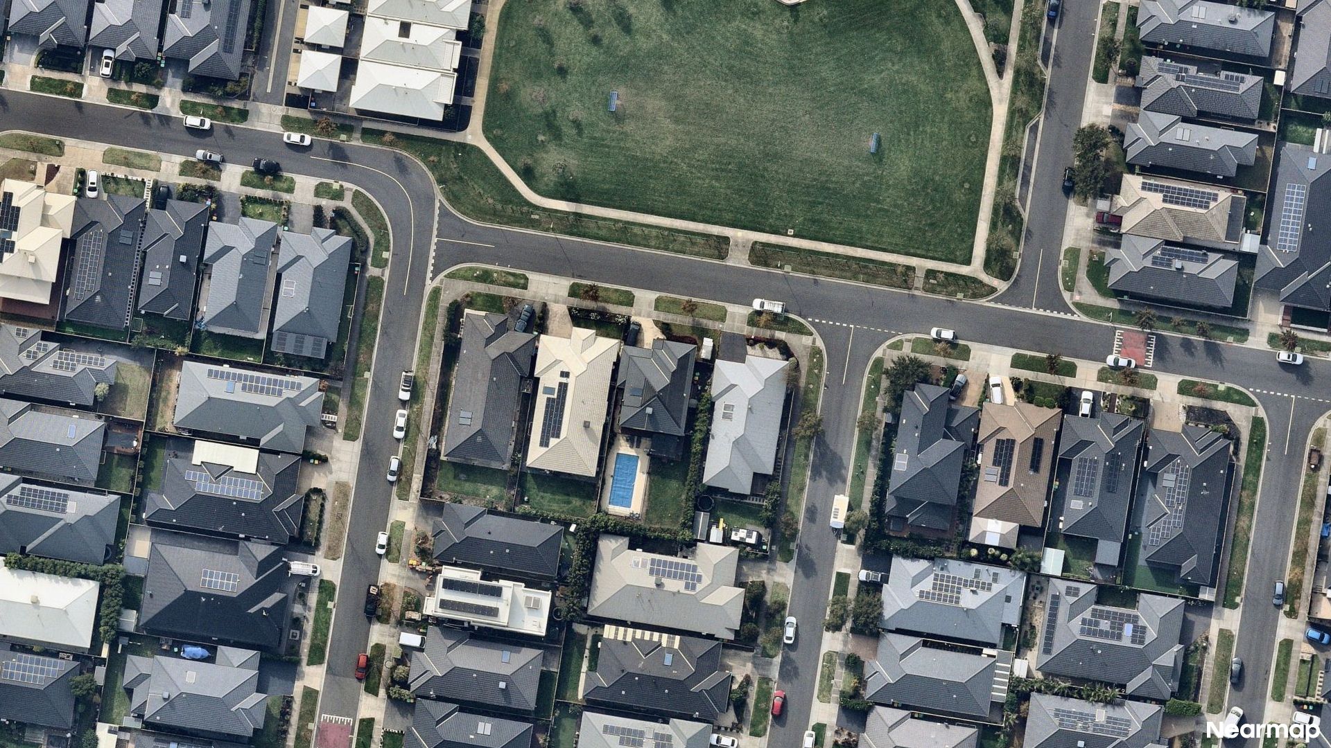 Vertical aerial view
