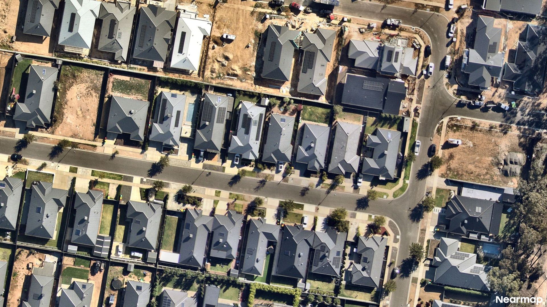 Vertical aerial view