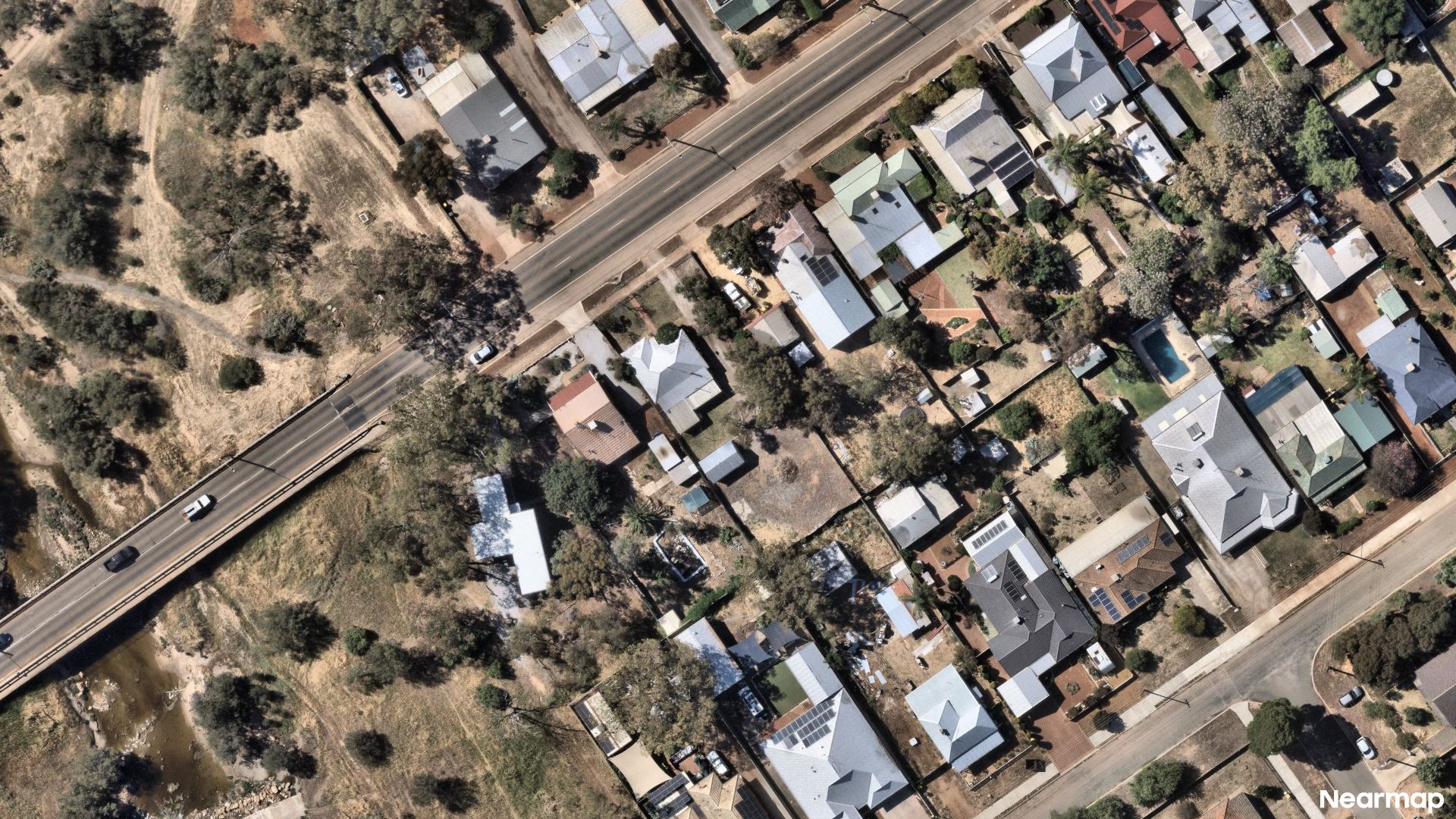 Vertical aerial view