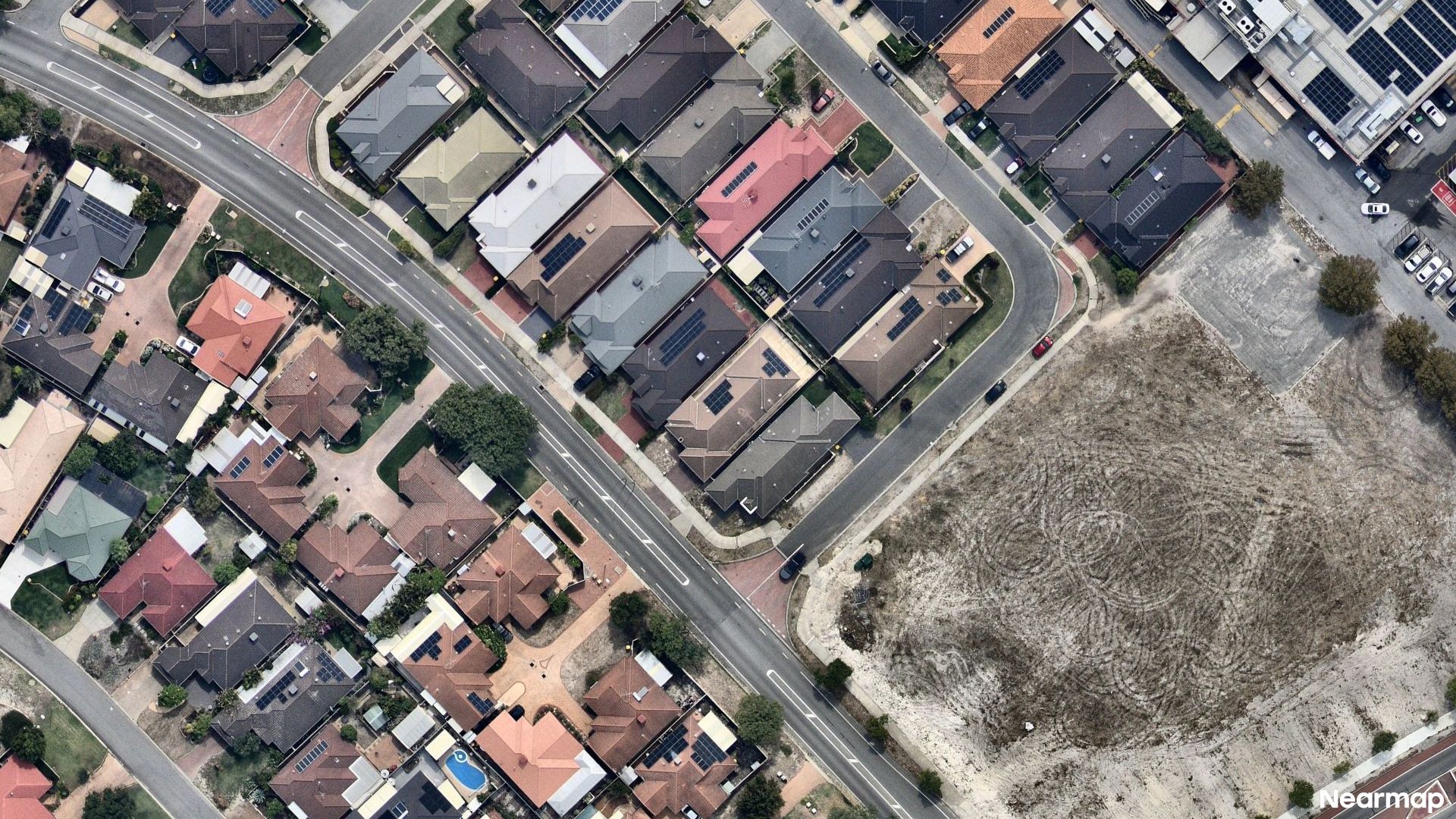 Vertical aerial view