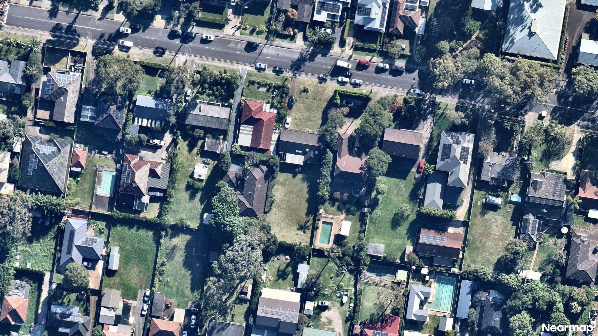Vertical aerial view