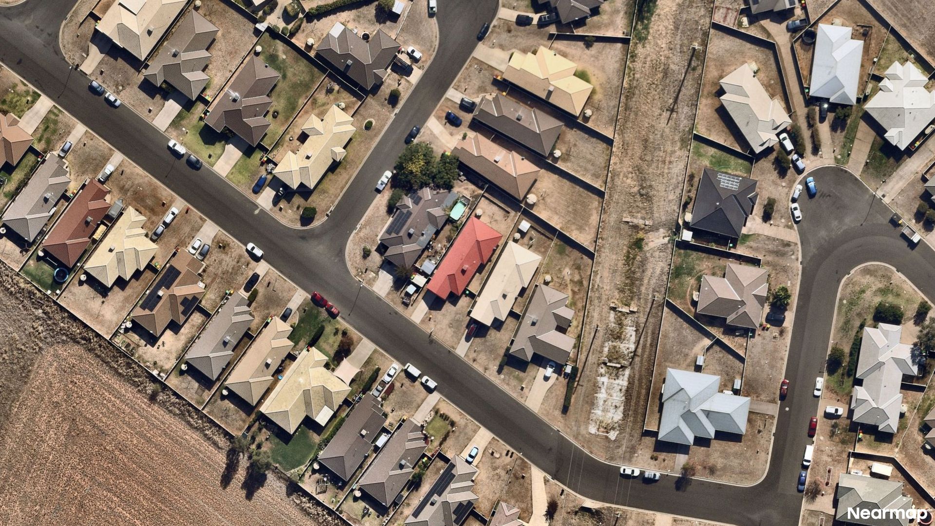Vertical aerial view