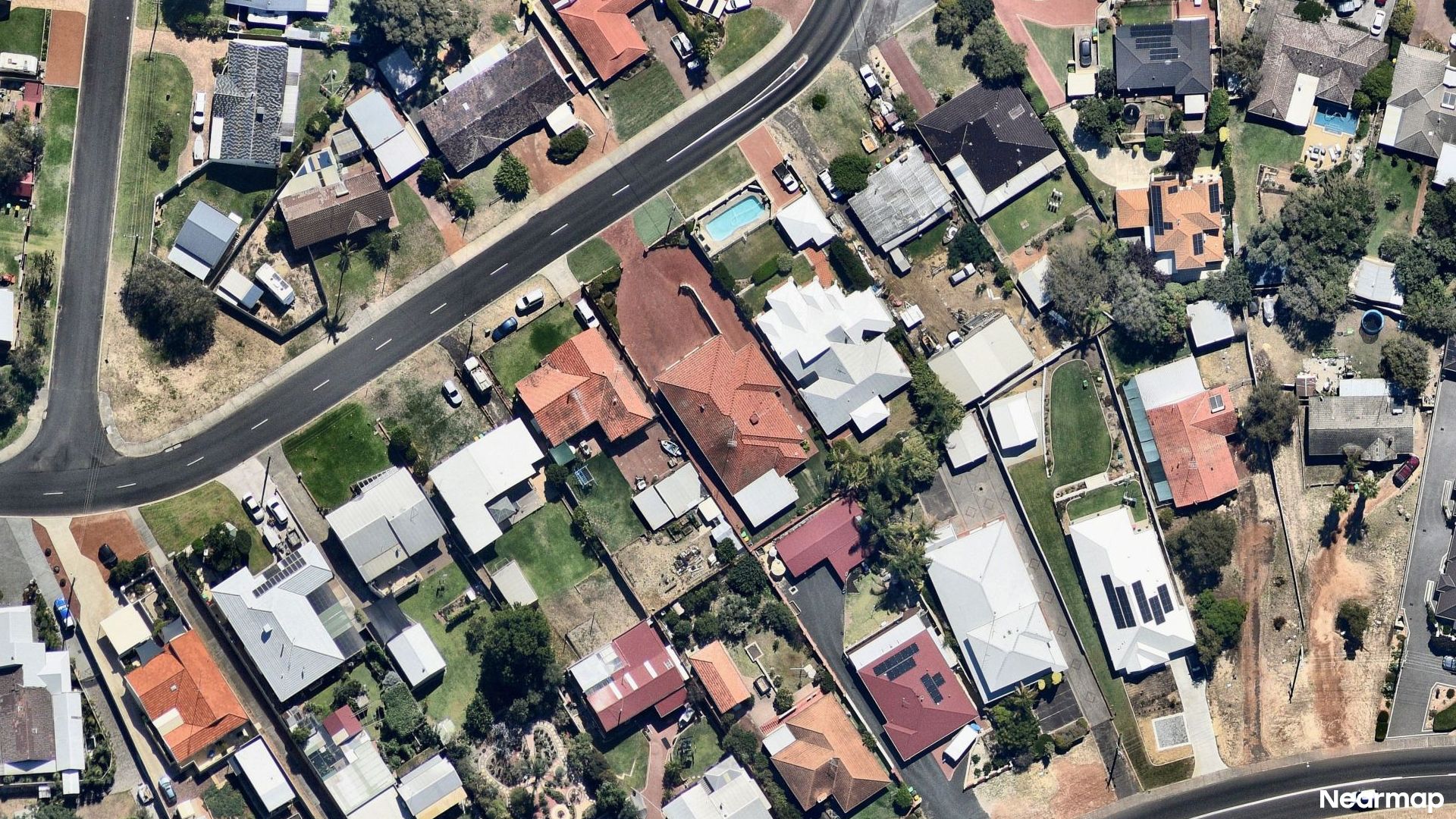 Vertical aerial view
