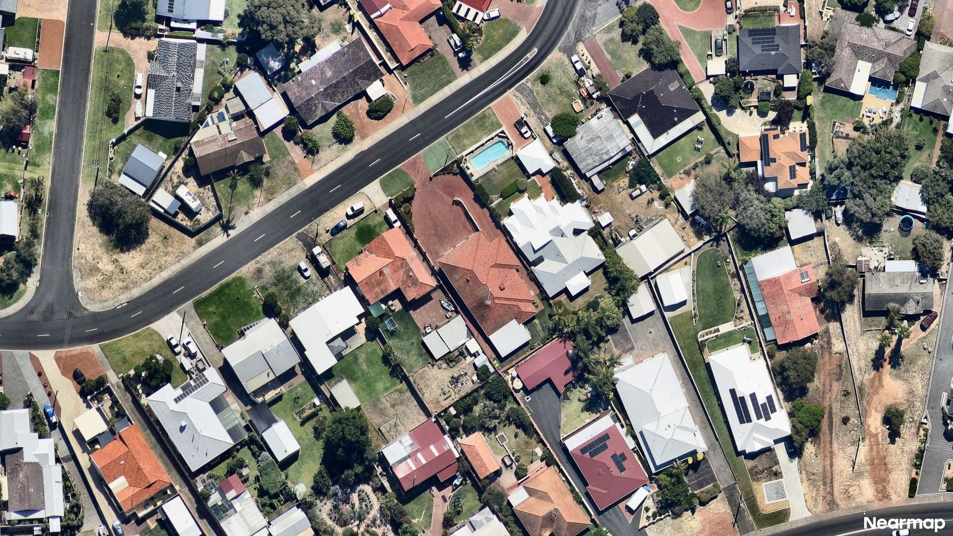 Vertical aerial view
