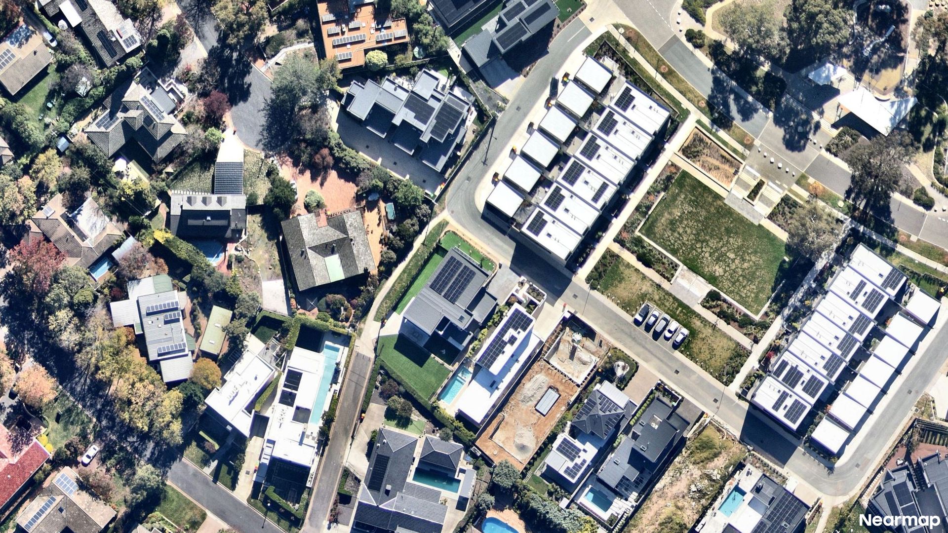 Vertical aerial view