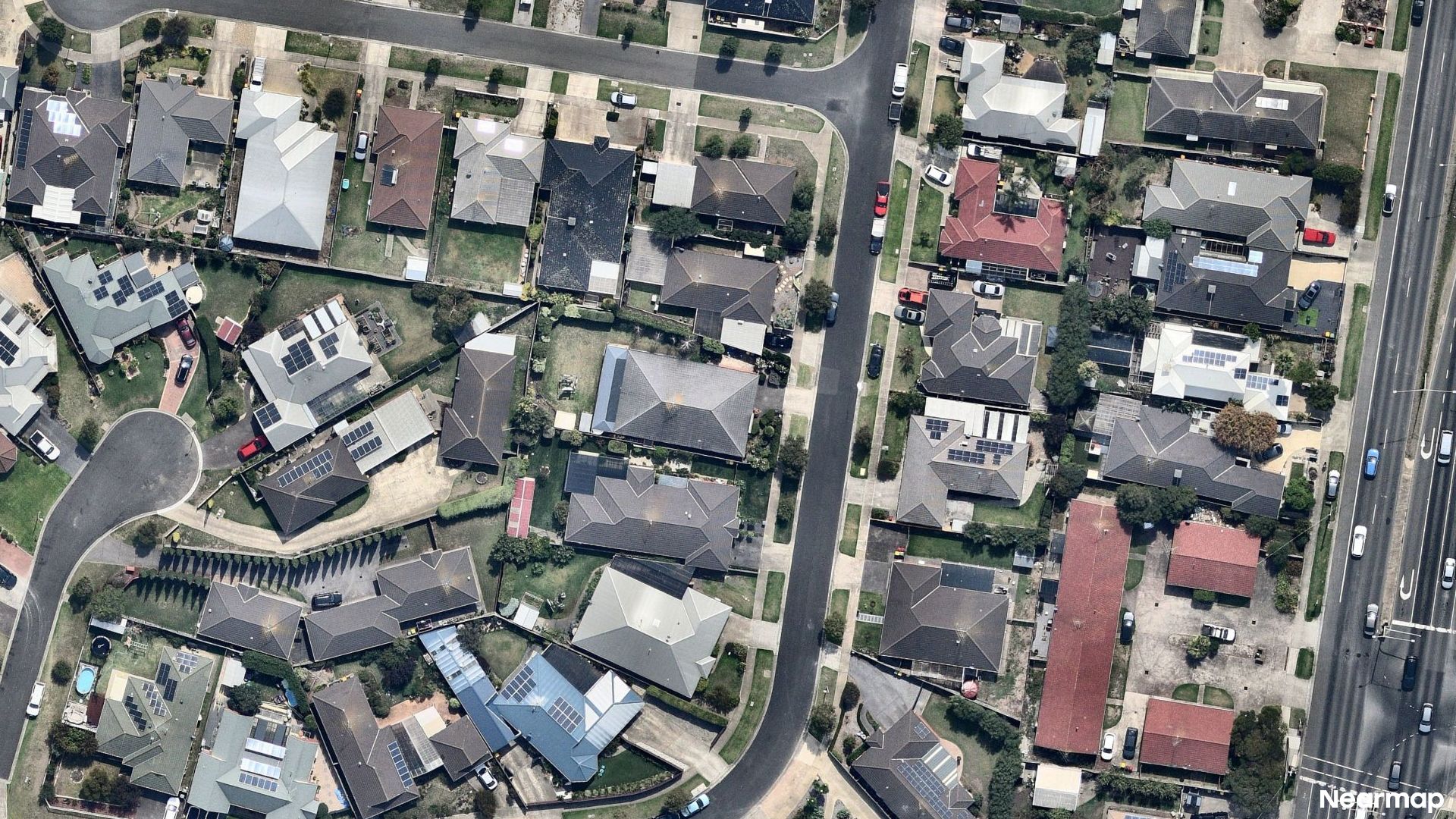 Vertical aerial view
