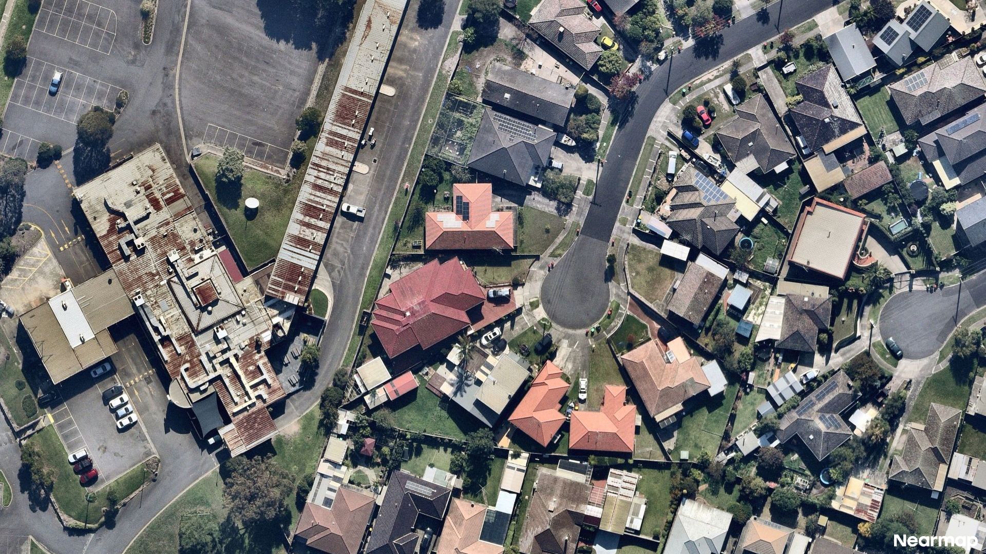 Vertical aerial view