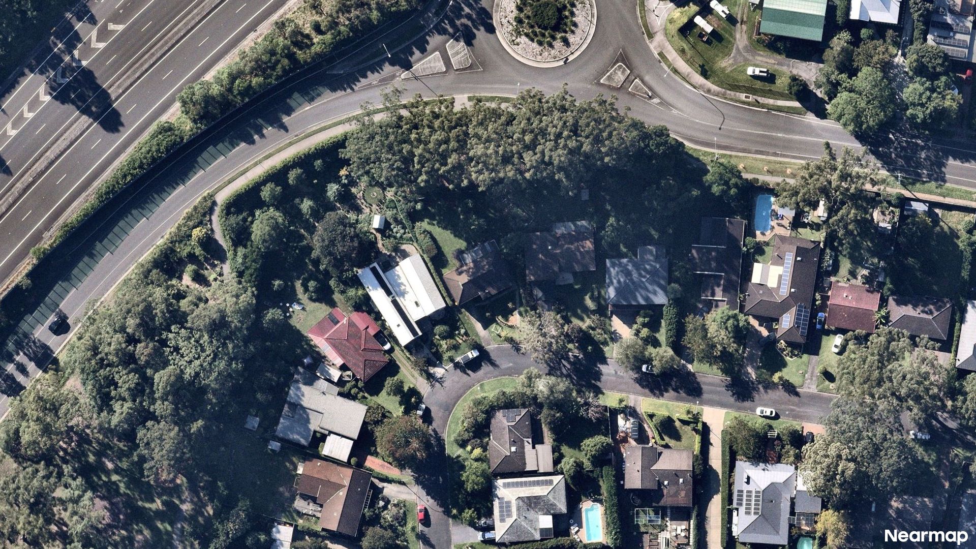 Vertical aerial view