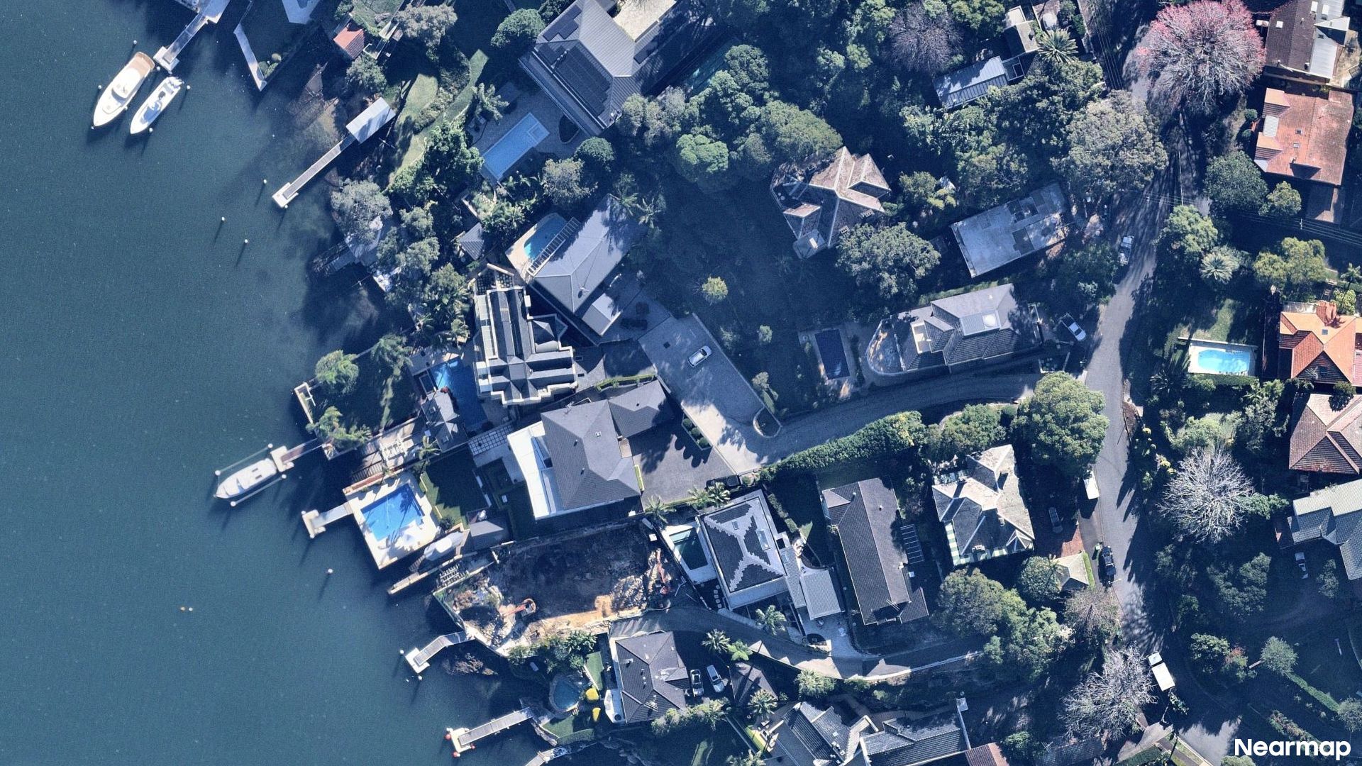 Vertical aerial view