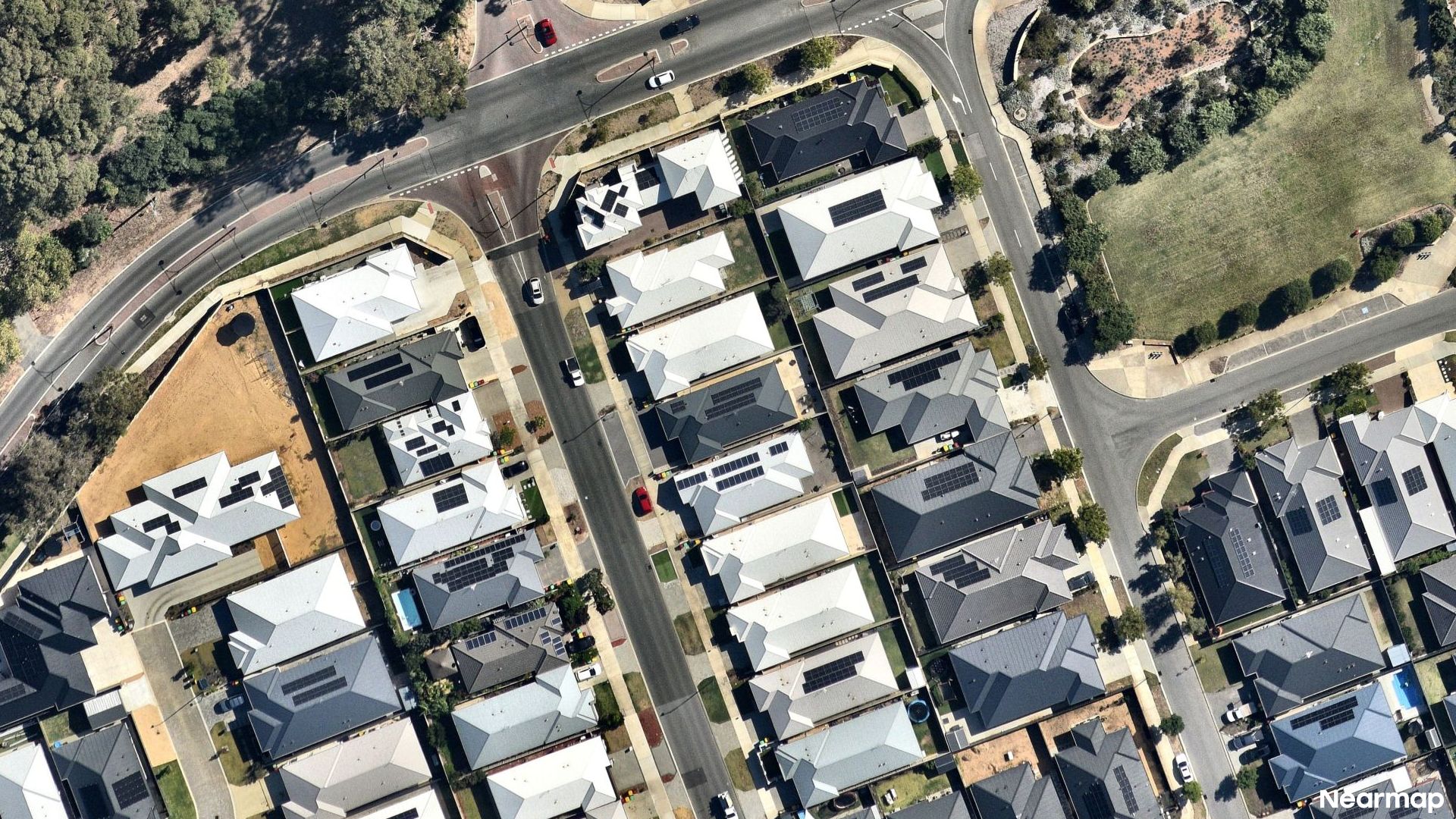 Vertical aerial view