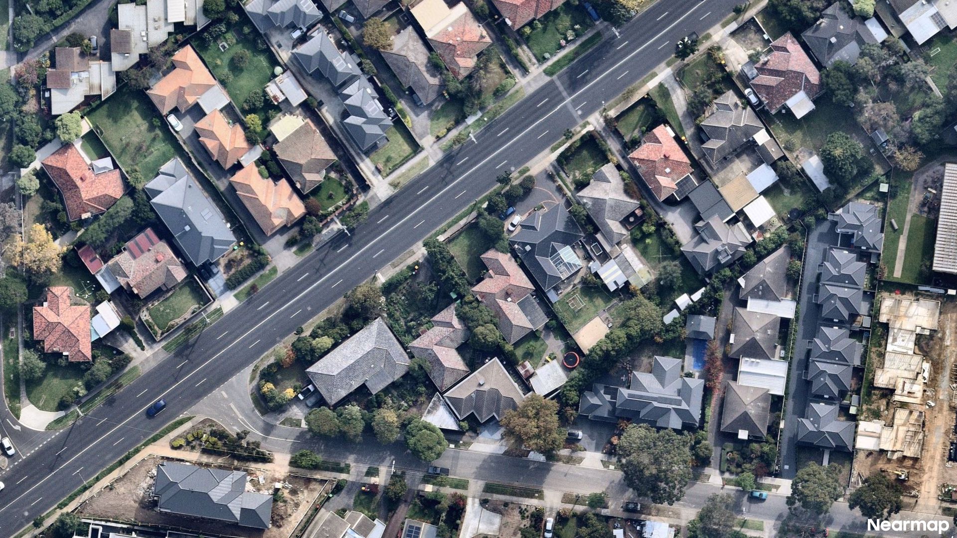Vertical aerial view