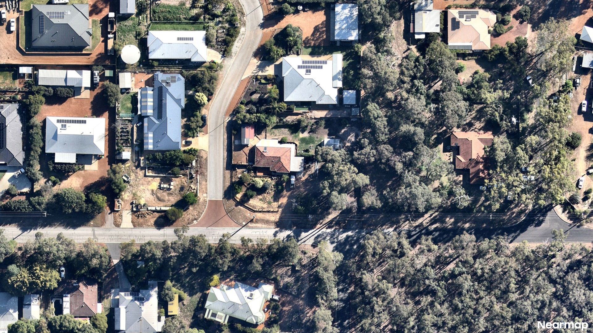 Vertical aerial view