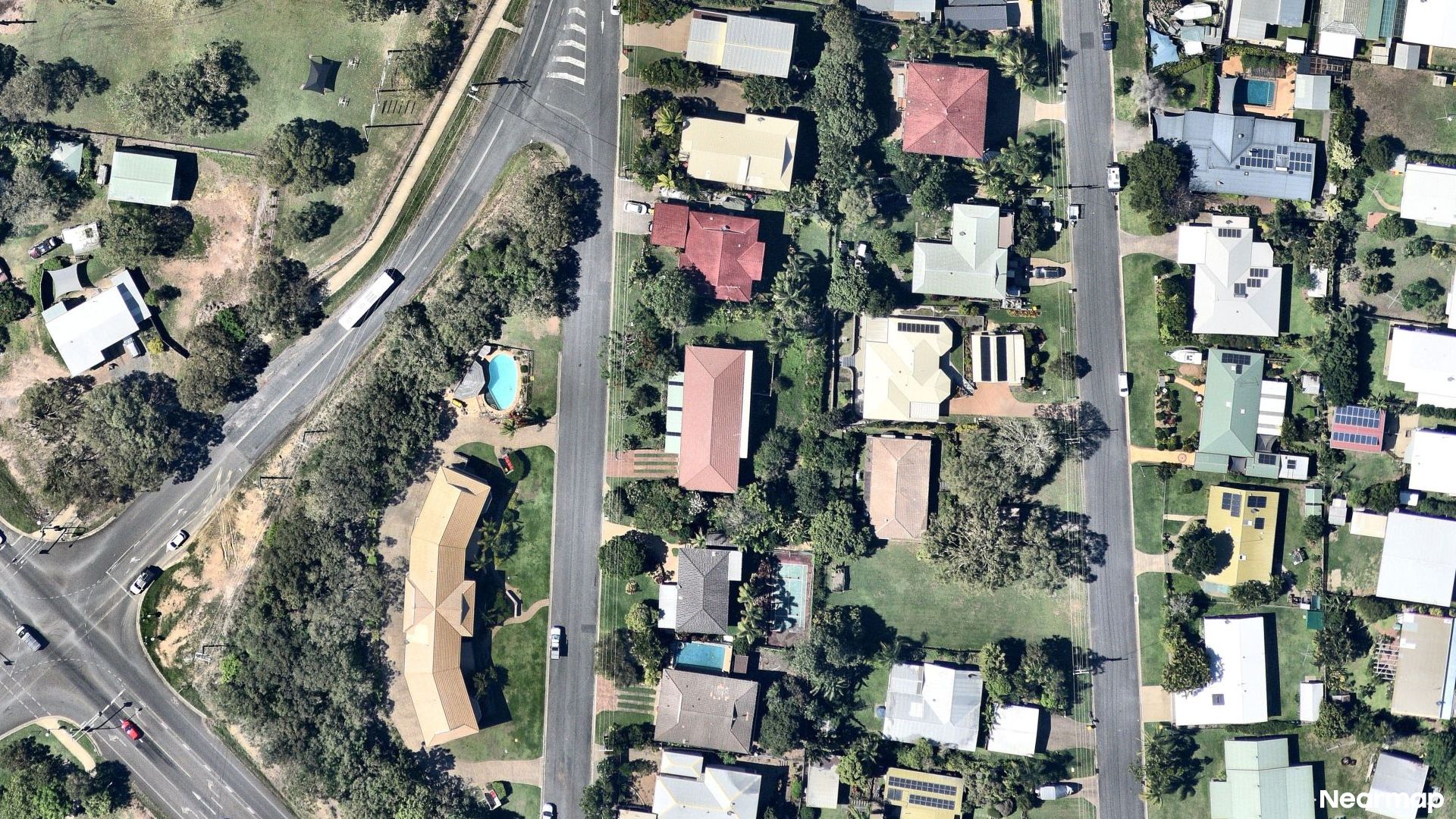 Vertical aerial view