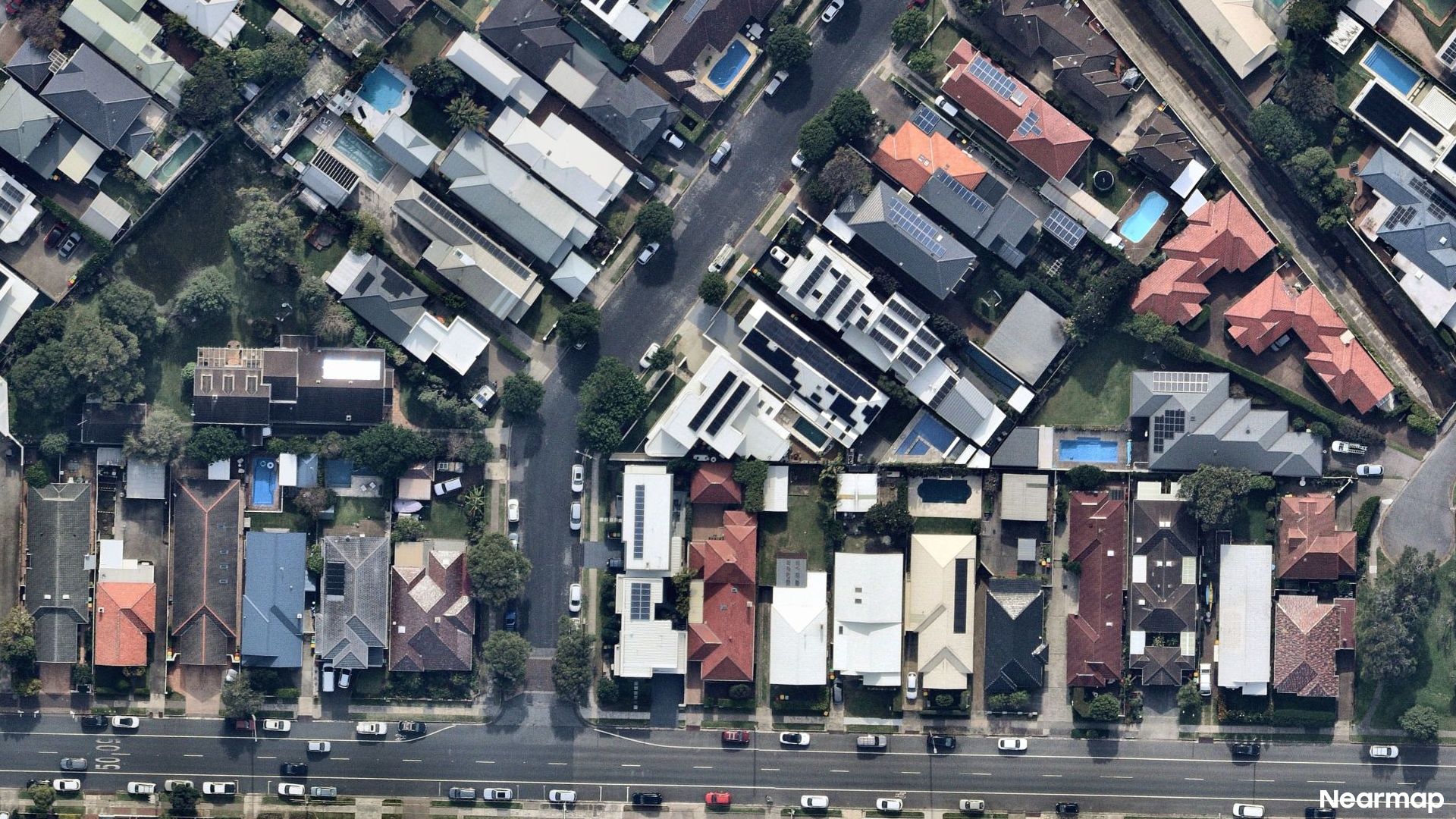 Vertical aerial view