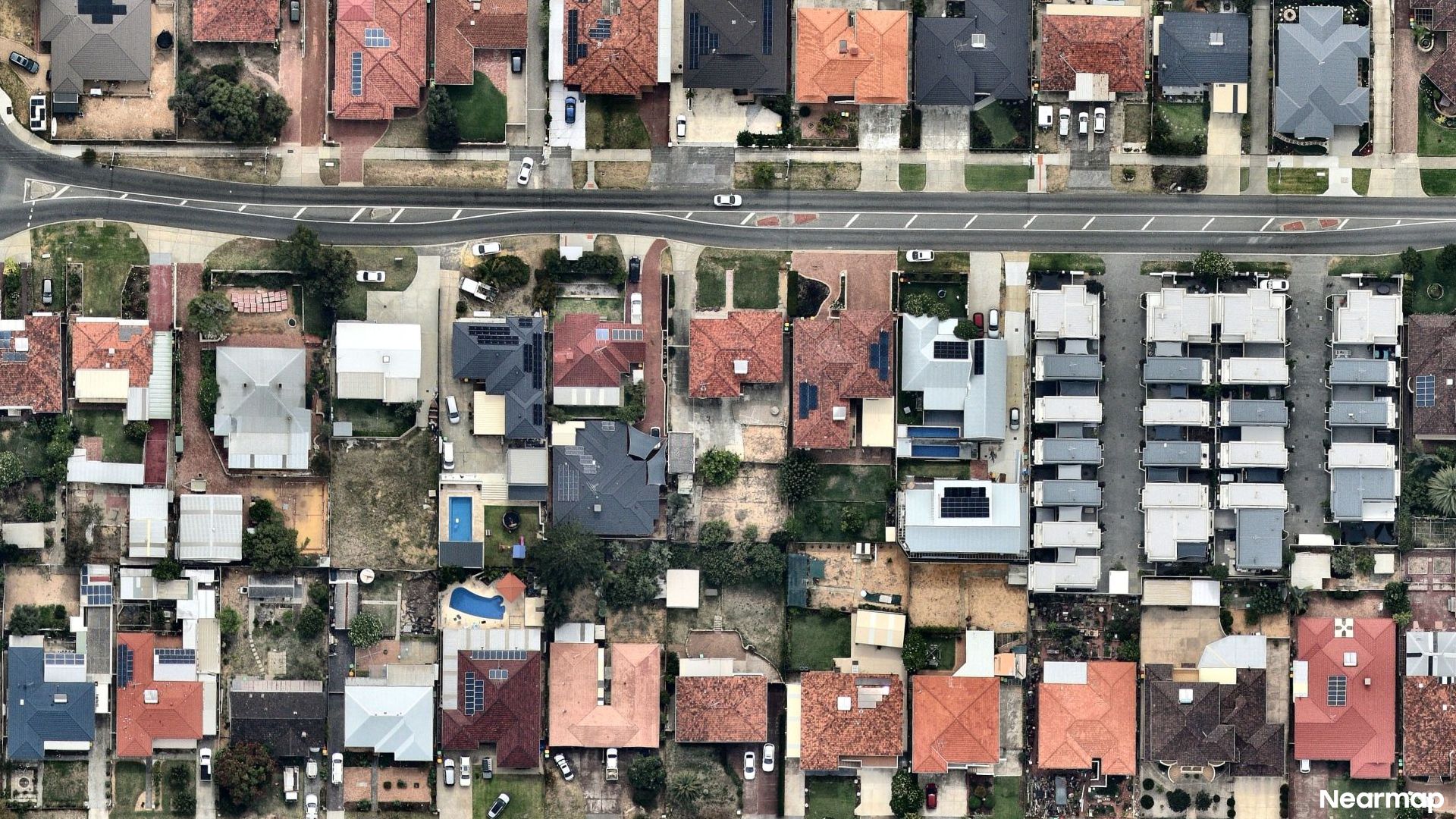 Vertical aerial view