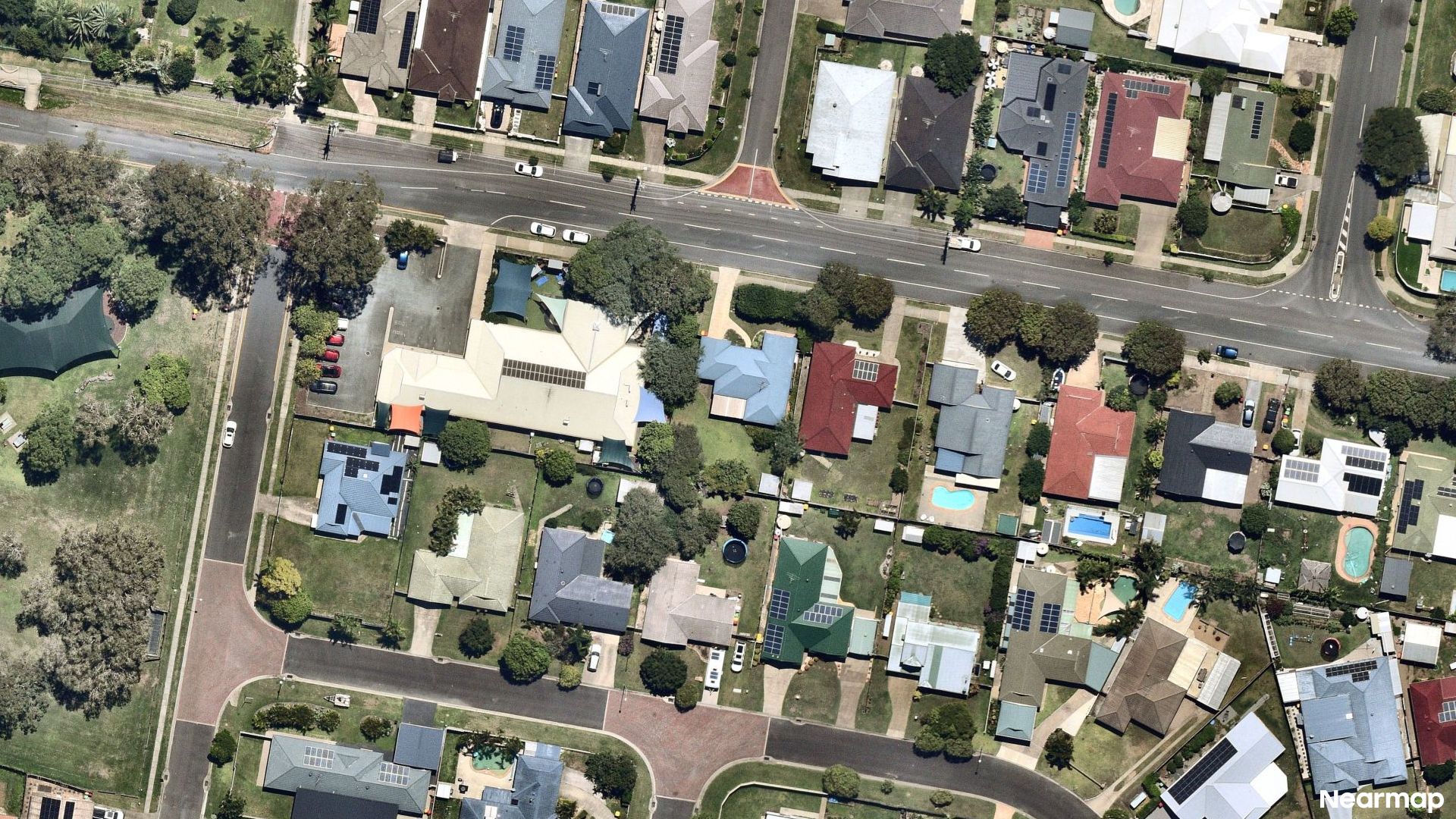 Vertical aerial view