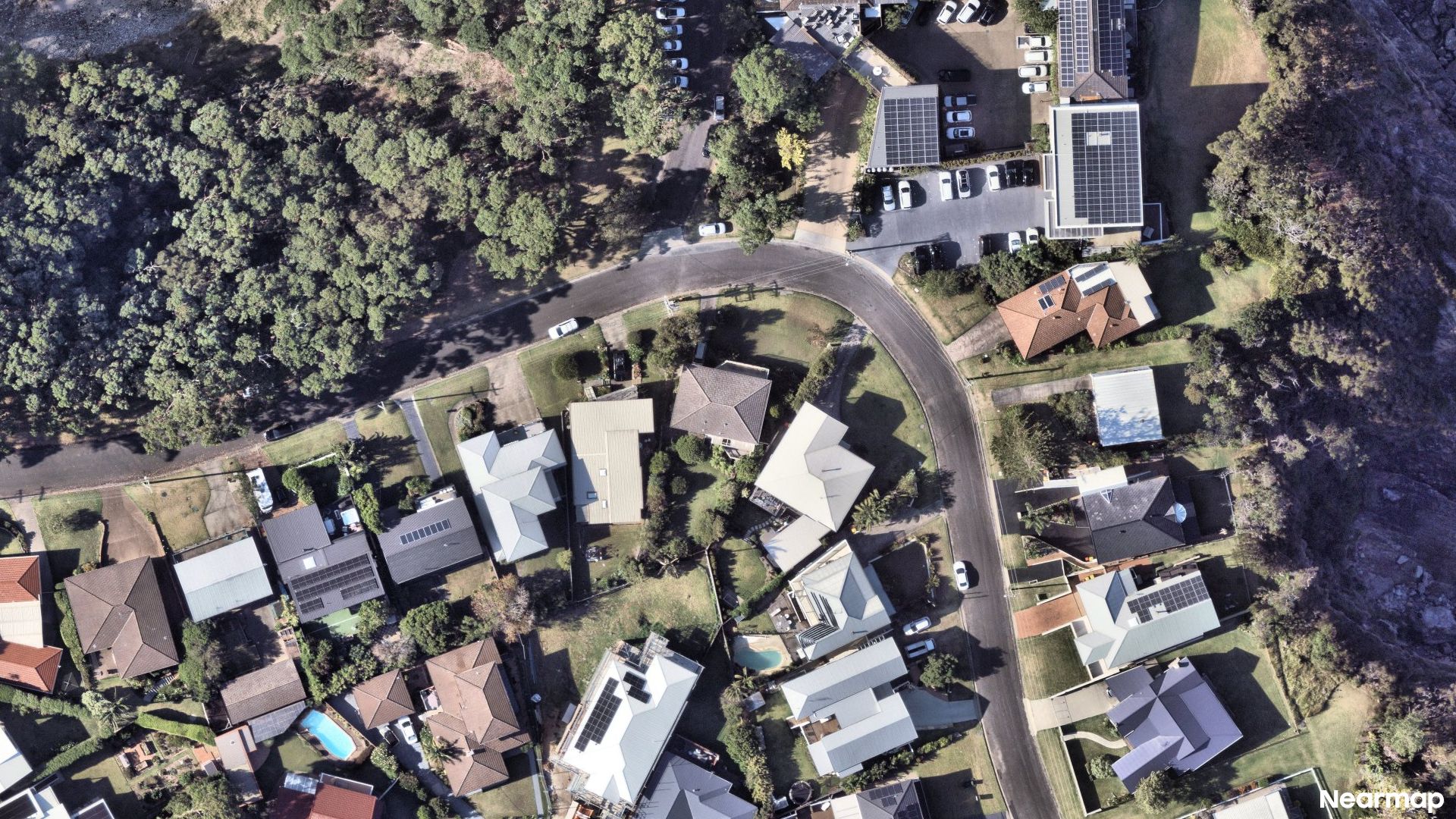 Vertical aerial view