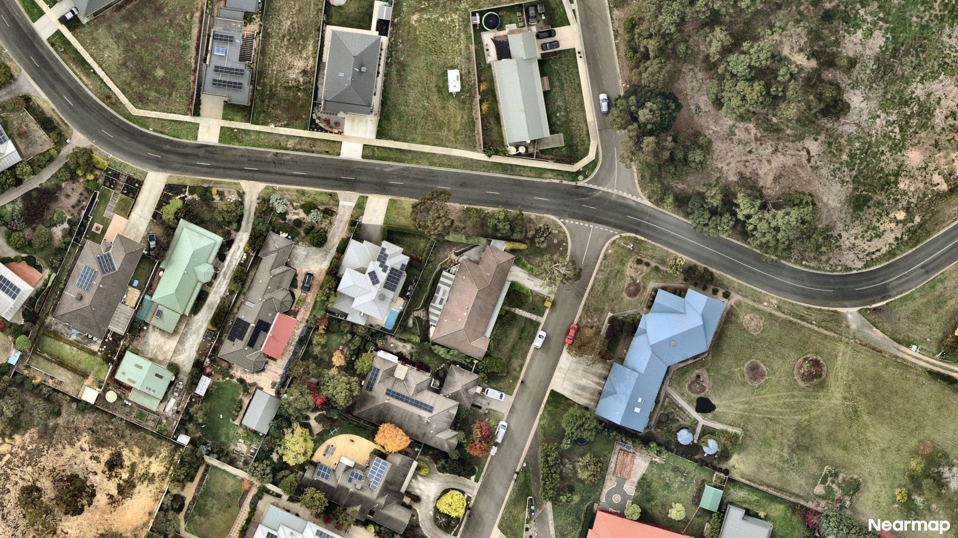 Vertical aerial view